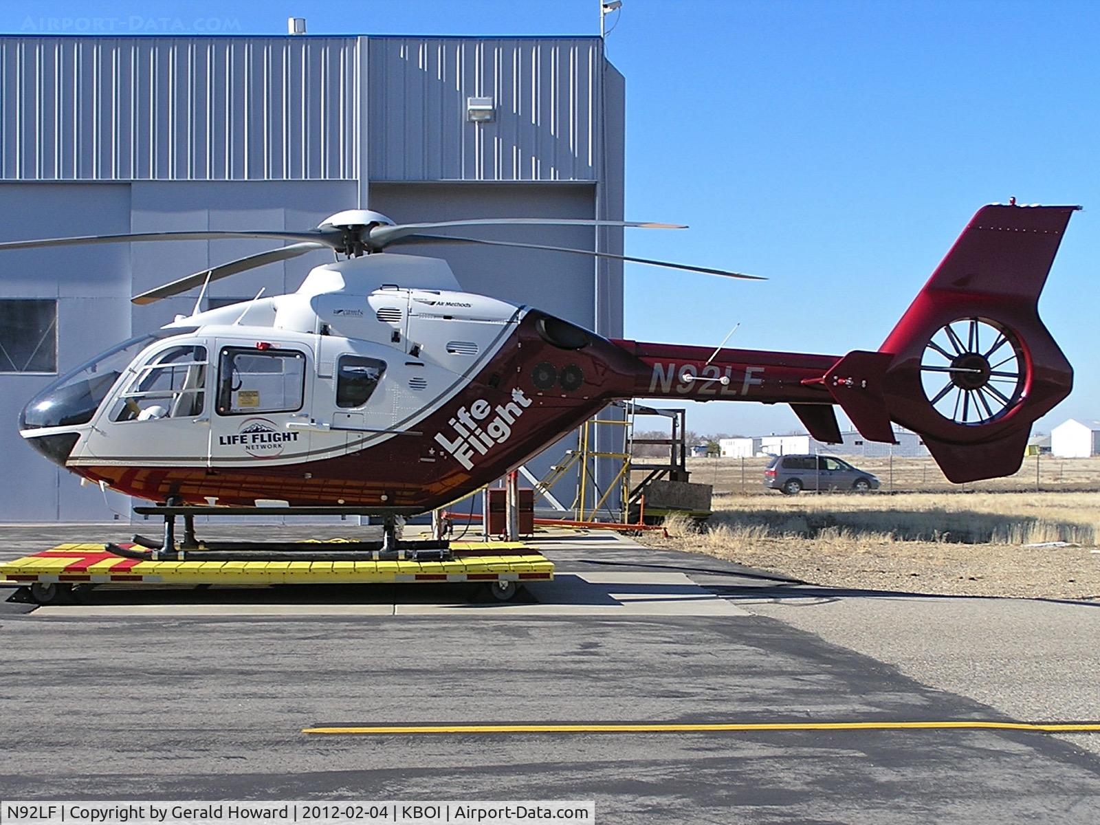 N92LF, 2005 Eurocopter EC-135T-2 C/N 0405, Parked on the Life Flight ramp.