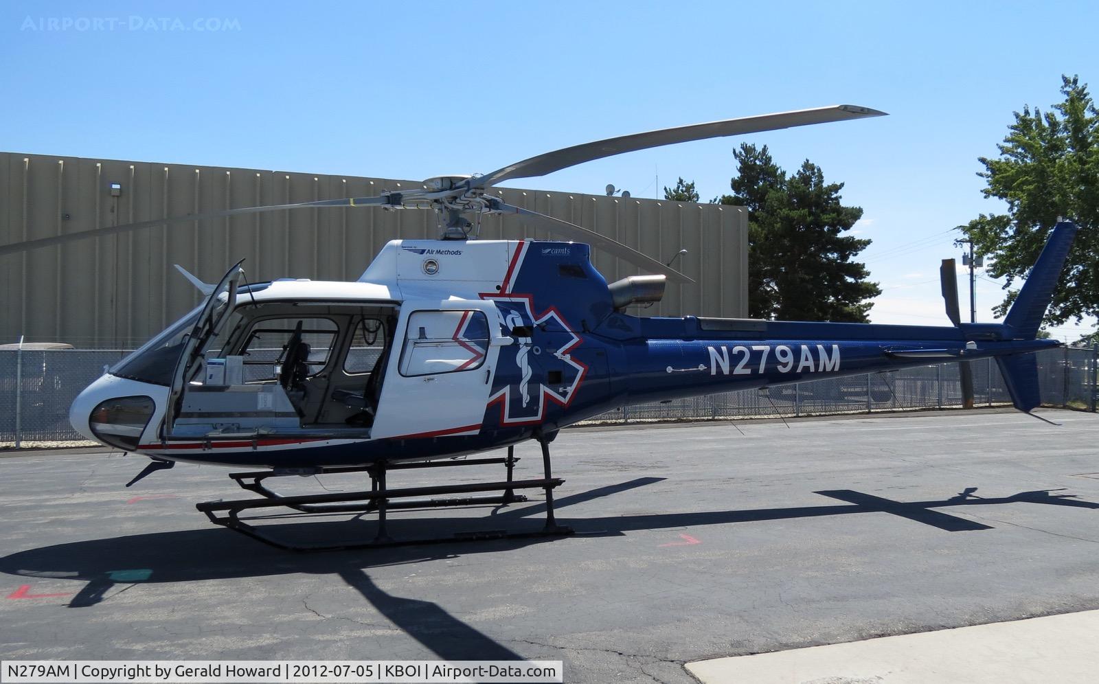 N279AM, 2009 Eurocopter AS-350B-3 Ecureuil Ecureuil C/N 4657, Parked on the Life Flight ramp.