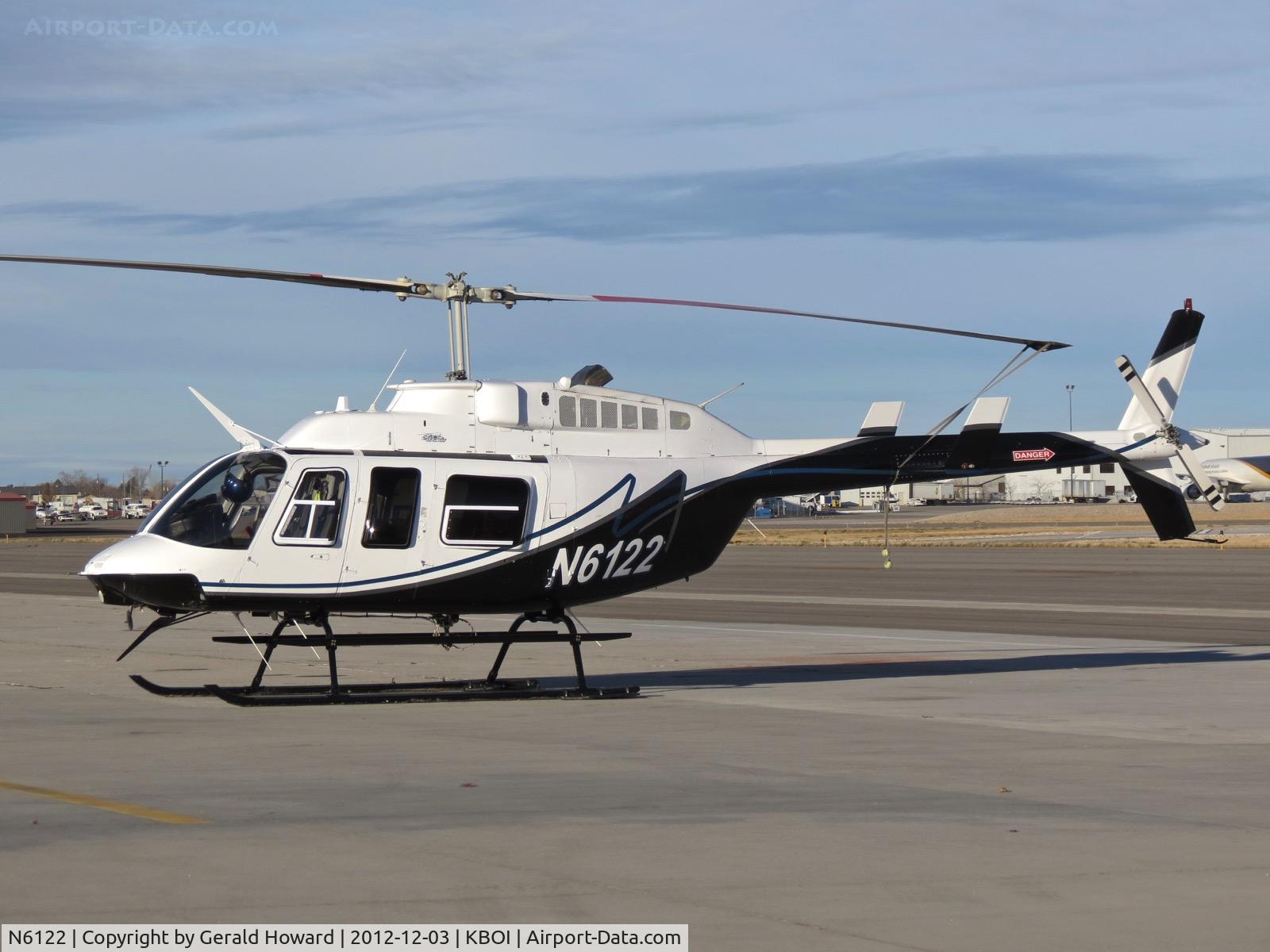 N6122, Bell 206L-3 LongRanger III C/N 51114, Parked on the south GA ramp.
