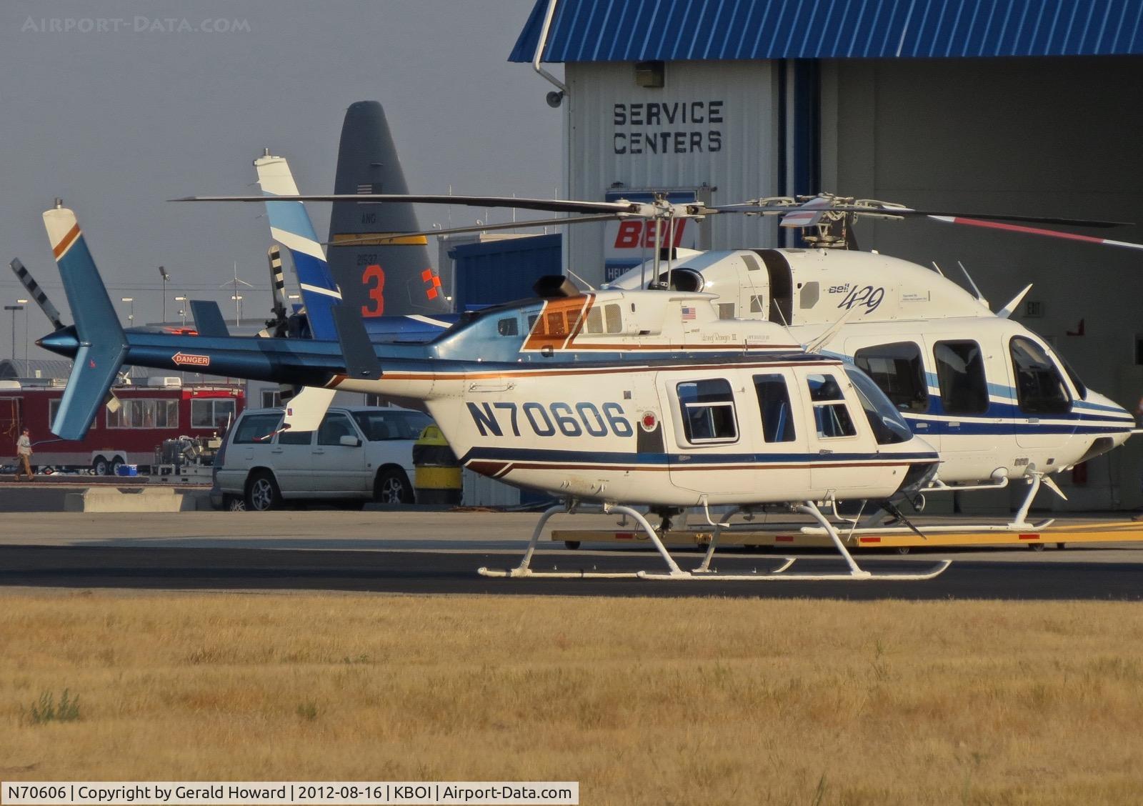 N70606, 1989 Bell 206L-3 LongRanger III C/N 51282, Parked at Idaho helicopters ramp.