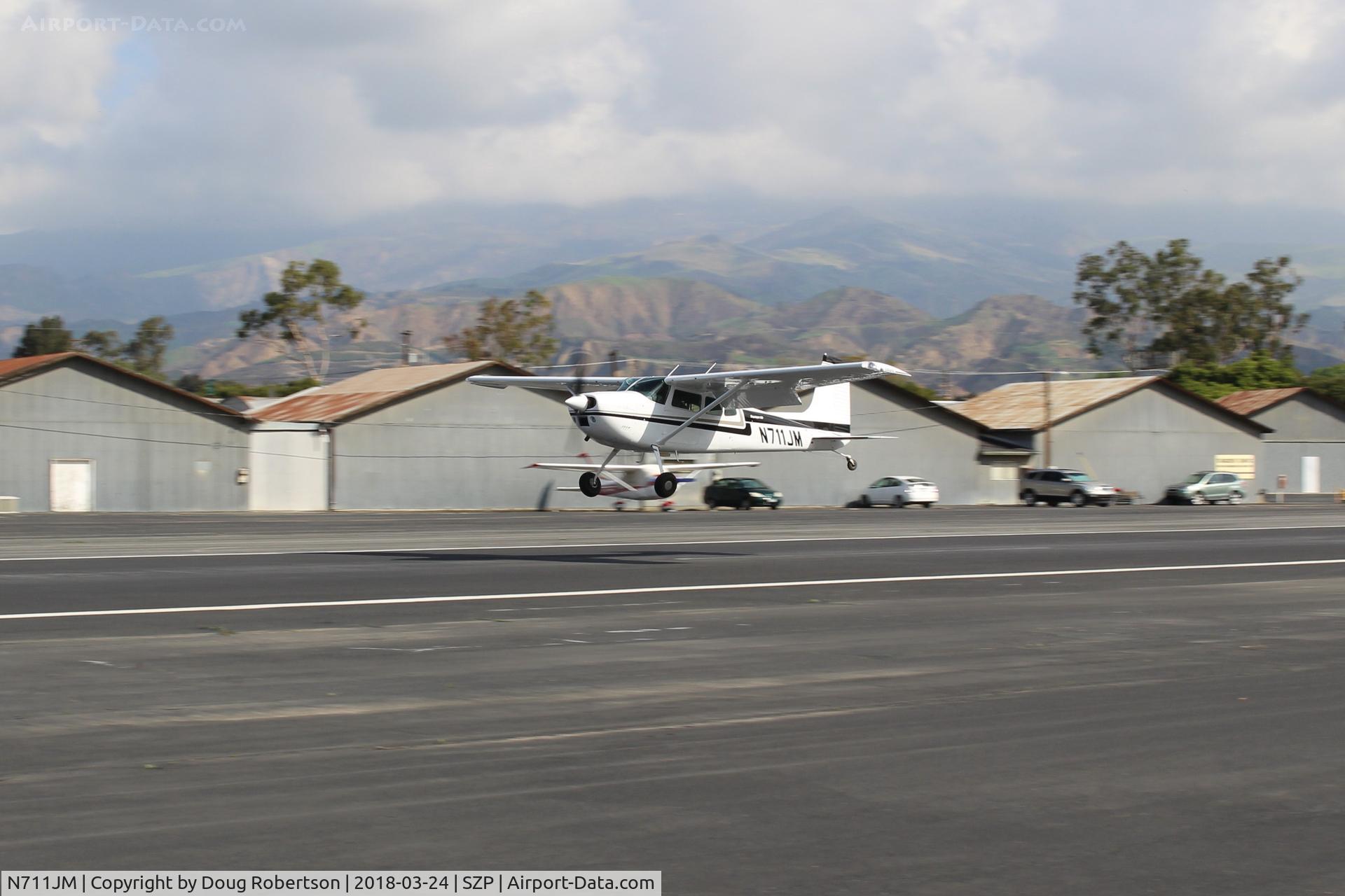 N711JM, 1974 Cessna 180J C/N 18052523, 1974 Cessna 180J SKYWAGON, Continental O-470 230 Hp, on final Rwy 22