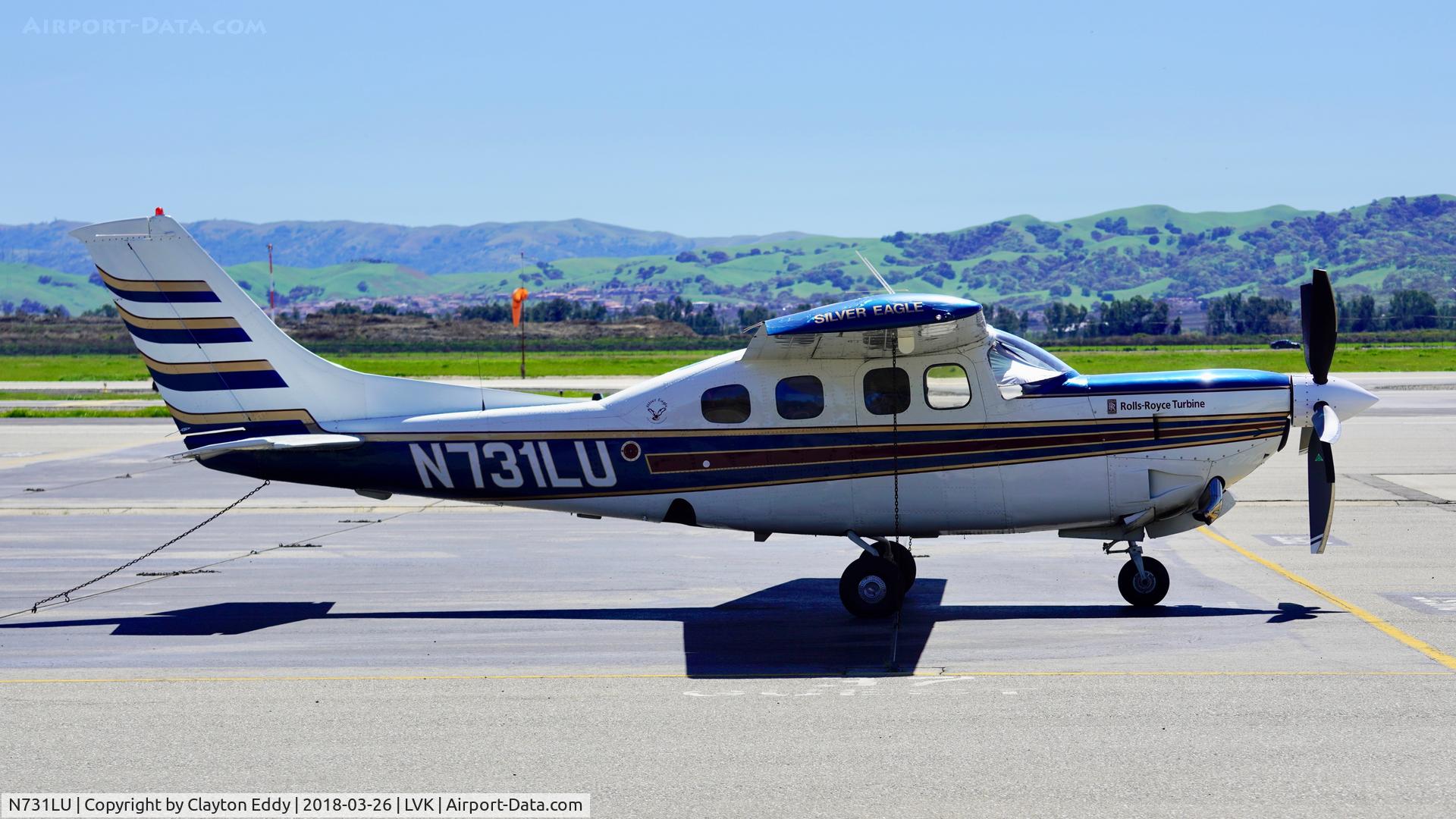N731LU, 1980 Cessna P210N Pressurised Centurion C/N P21000490, Livermore Airport California 2018.