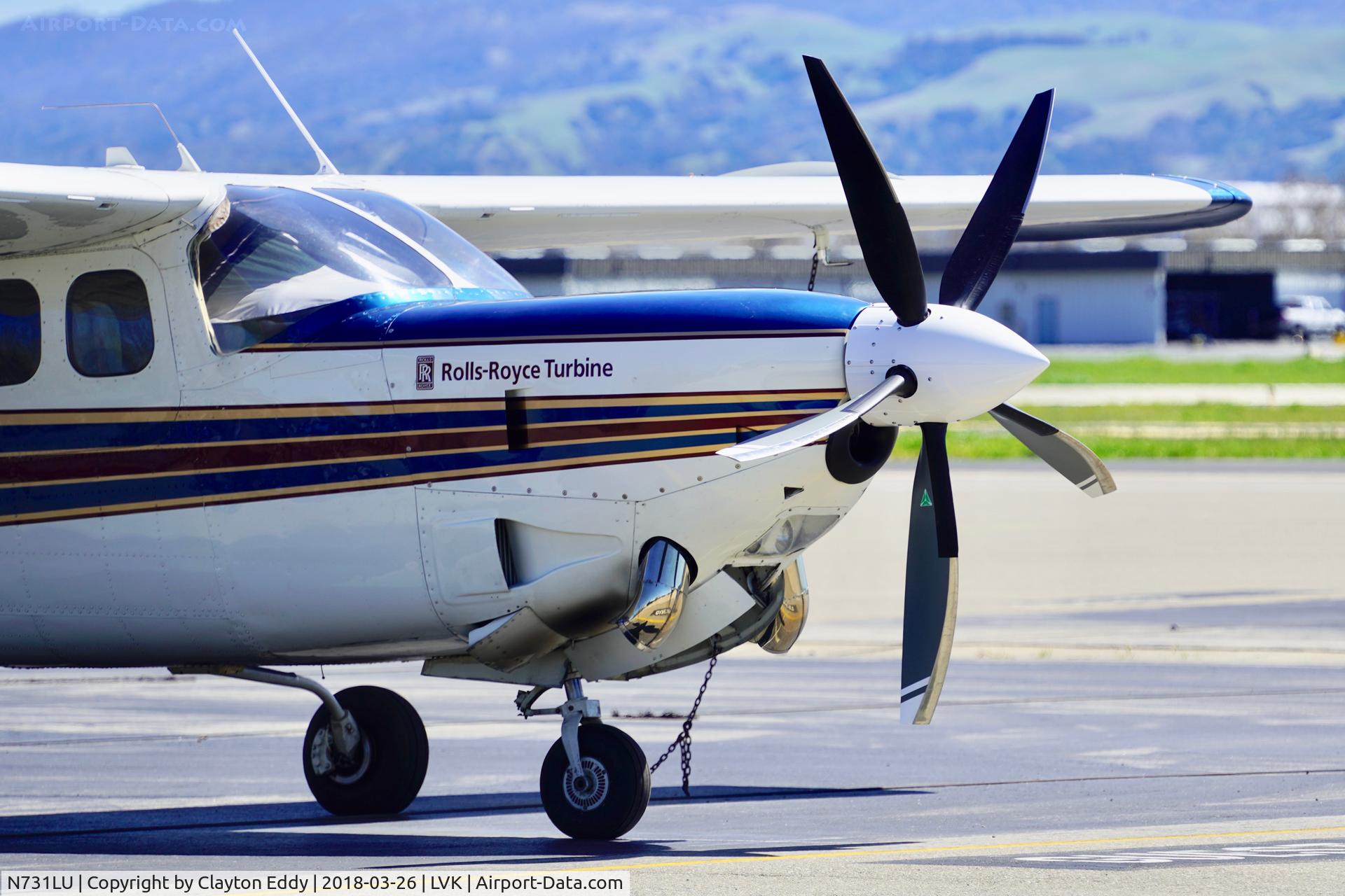 N731LU, 1980 Cessna P210N Pressurised Centurion C/N P21000490, Livermore Airport California 2018.