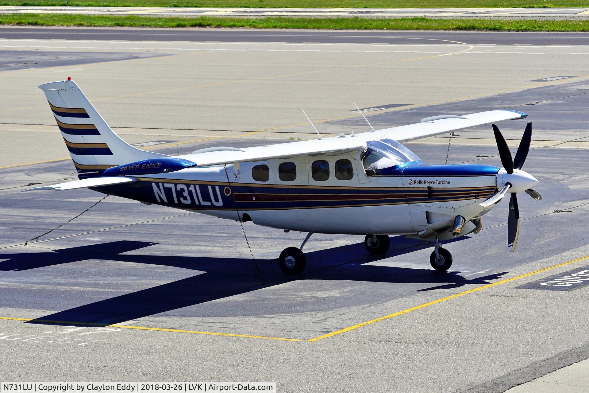 N731LU, 1980 Cessna P210N Pressurised Centurion C/N P21000490, Livermore Airport California 2018.