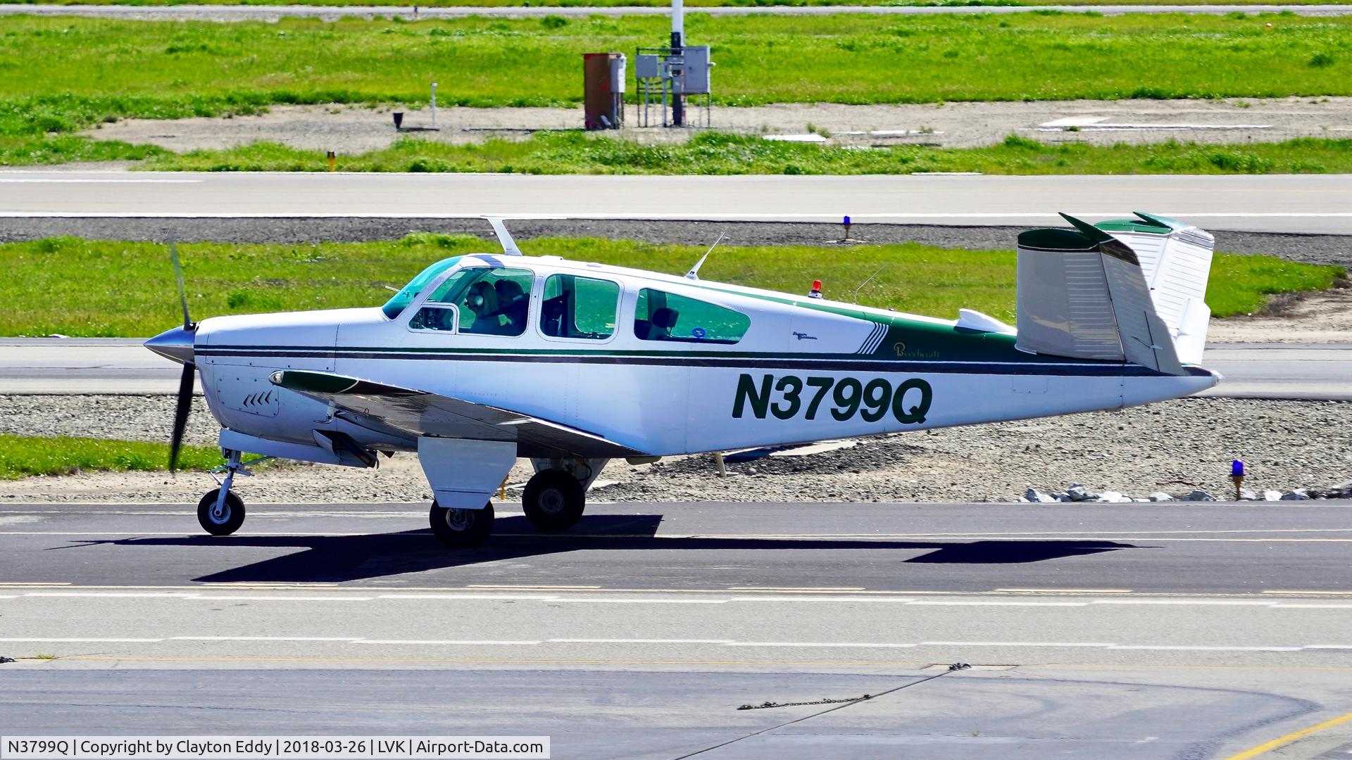 N3799Q, 1967 Beech V35 Bonanza C/N D-8433, Livermore Airport California 2018.