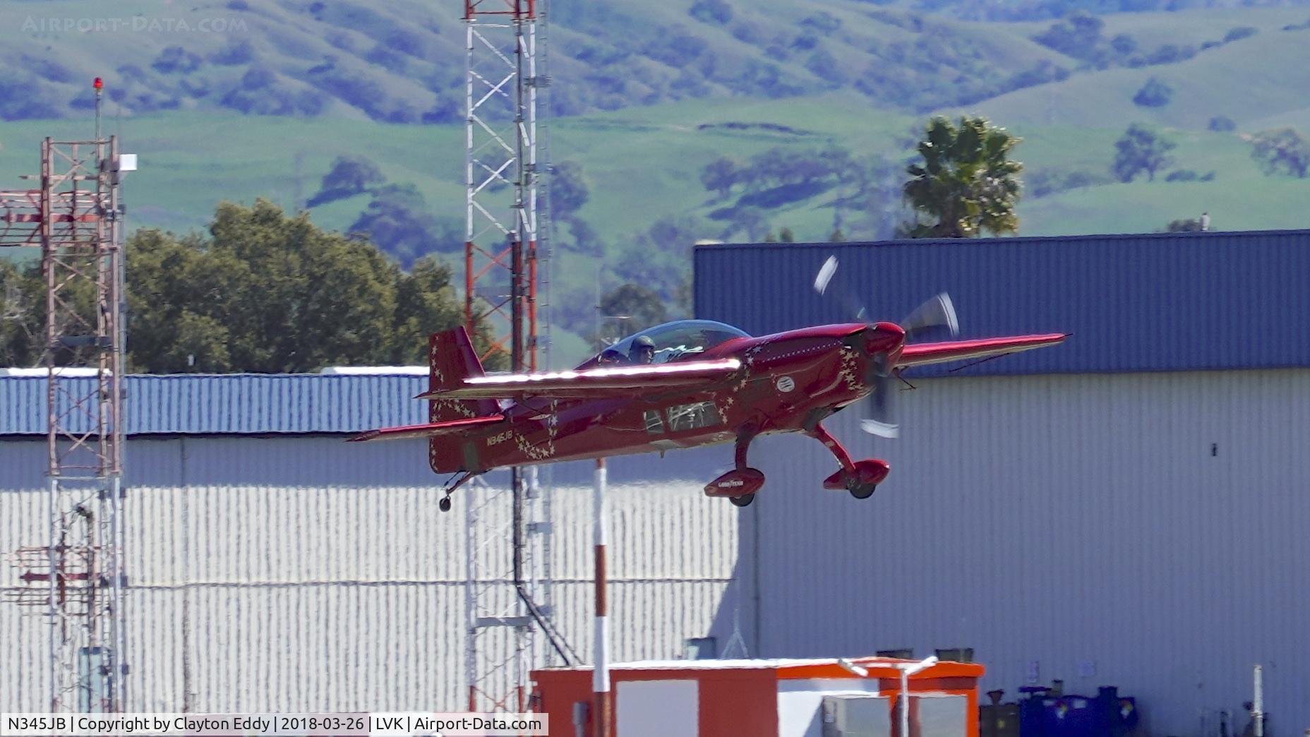 N345JB, 1990 Extra EA-300 C/N 013, Livermore Airport California 2018.