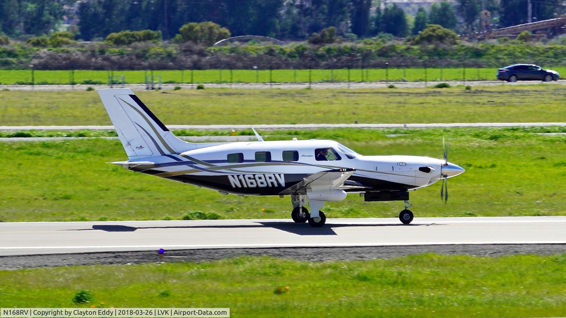 N168RV, 2006 Piper PA-46-500TP Malibu Meridian C/N 4697252, Livermore Airport California 2018.