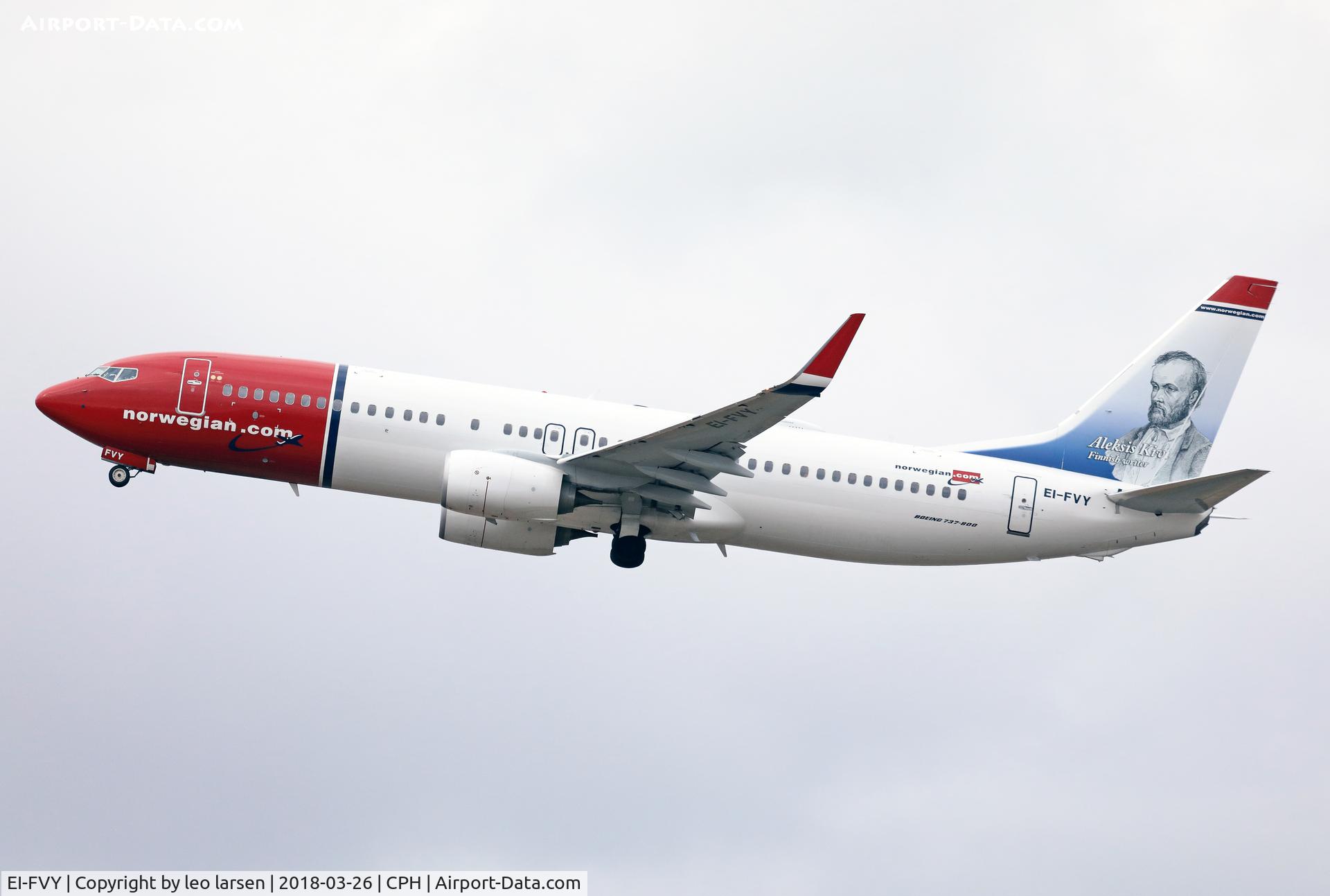 EI-FVY, 2017 Boeing 737-8JP C/N 42092, Copenhagen 26.3.2018 T/O R-22R