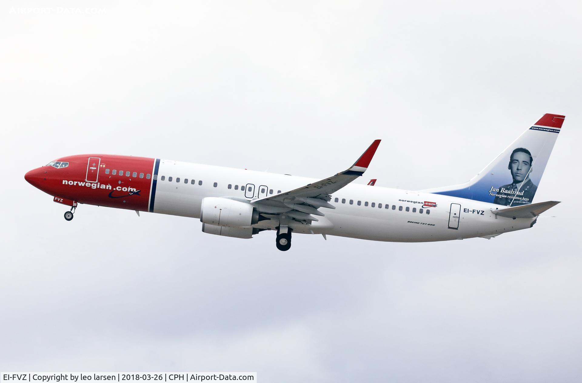 EI-FVZ, 2017 Boeing 737-8JP C/N 42093, Copenhagen 26.3.2018 T/O R-22R