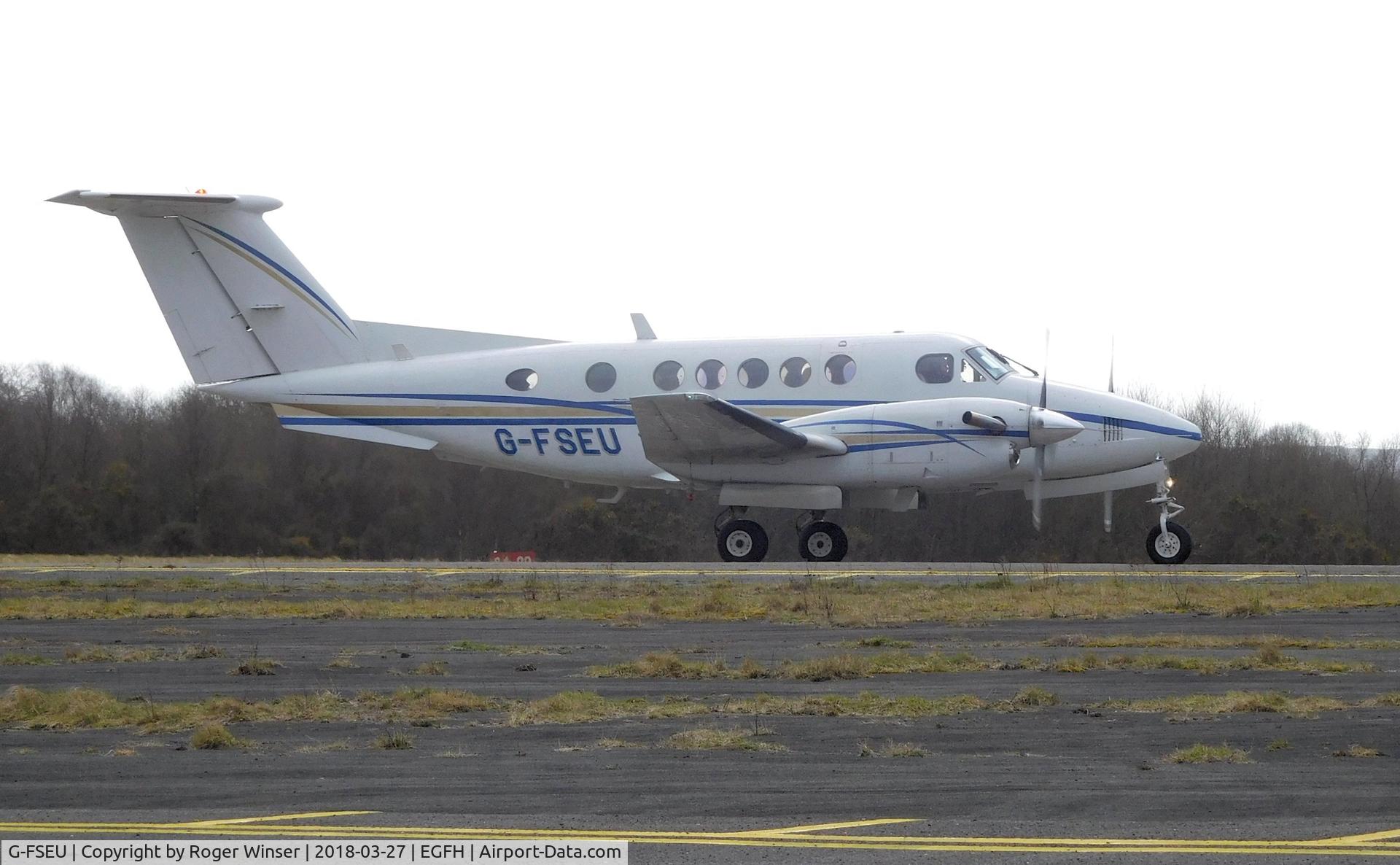 G-FSEU, 1978 Beech B200 Super King Air King Air C/N BB-331, Visiting Beech Super King Air operated by 2Excel Aviation.