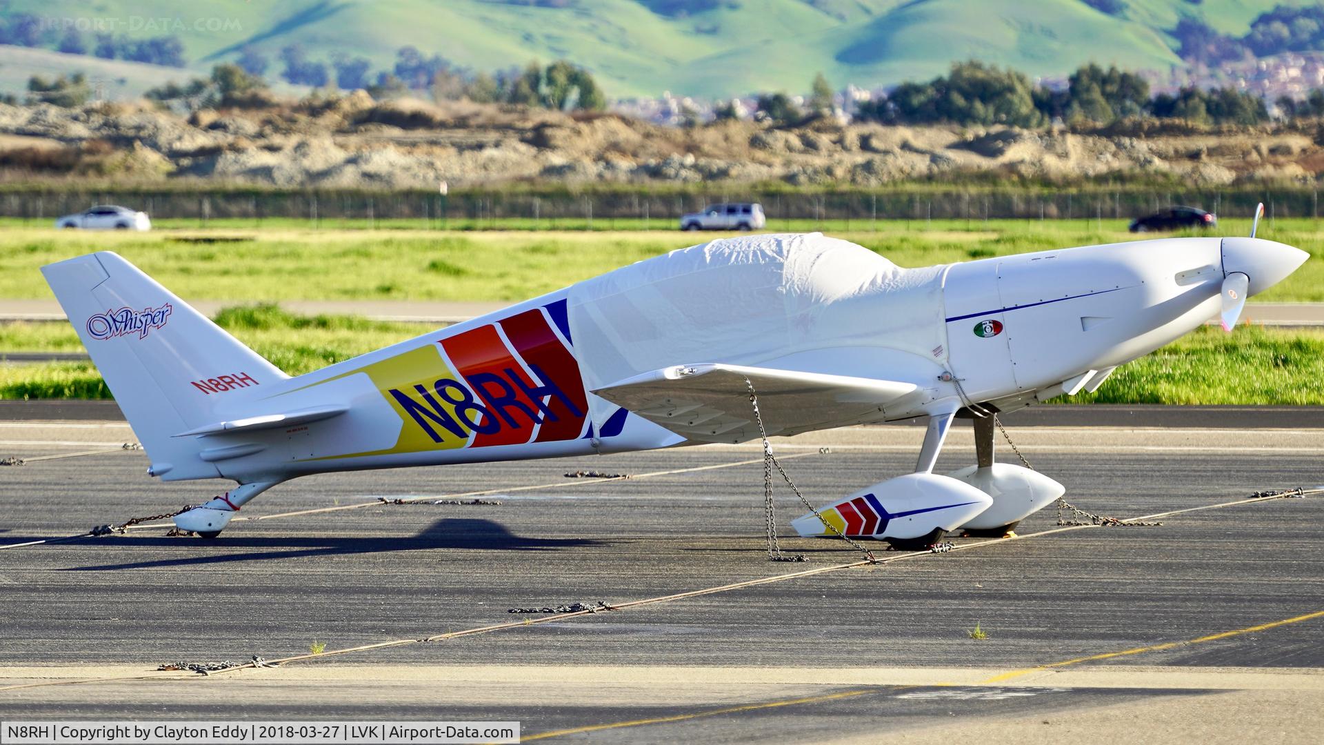 N8RH, 1997 Hill Roy A C WHISPER RG C/N 002, Livermore Airport California 2018.