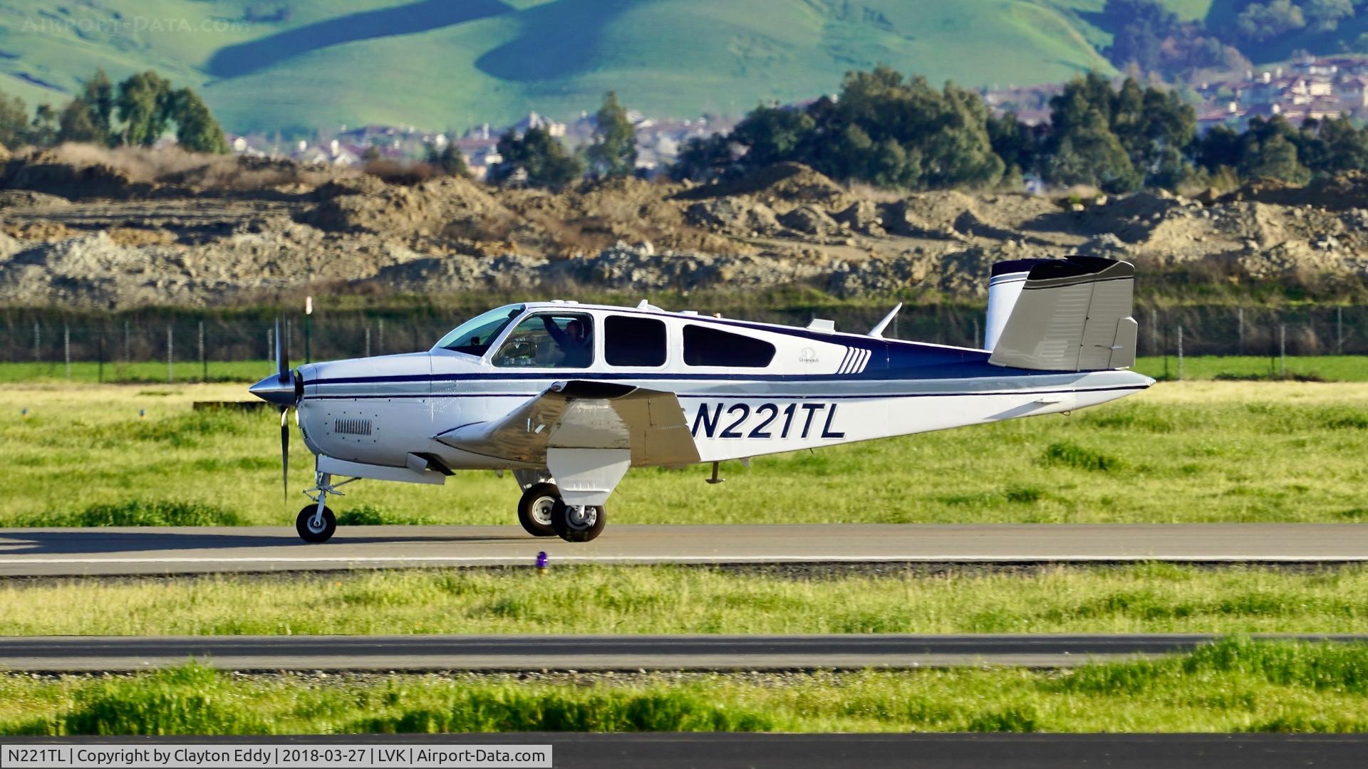 N221TL, 1964 Beechcraft S35 C/N D-7652, Livermore Airport California 2018.