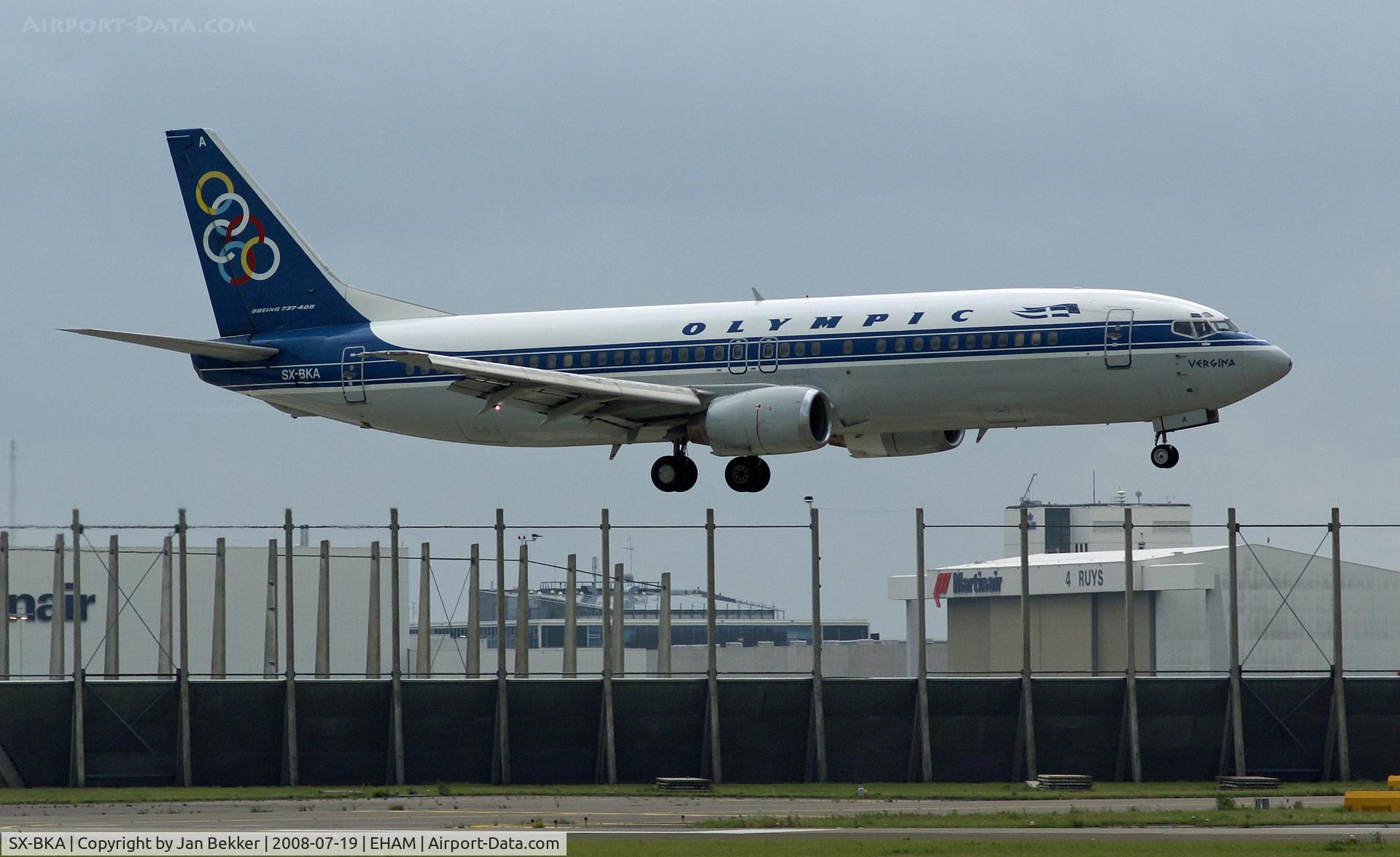 SX-BKA, 1991 Boeing 737-484 C/N 25313, Amsterdam Schiphol Buitenveldertbaan