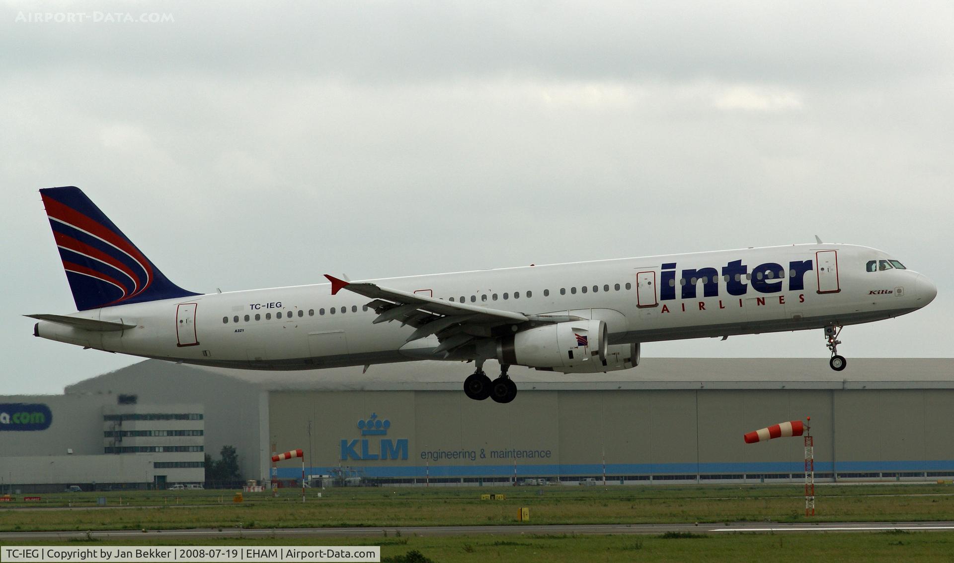 TC-IEG, 1999 Airbus A321-231 C/N 974, Schiphol Amsterdam