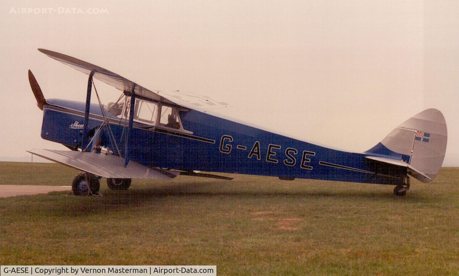 G-AESE, 1937 De Havilland DH.87B Hornet Moth C/N 8108, Compton Abbas Dorset c1995