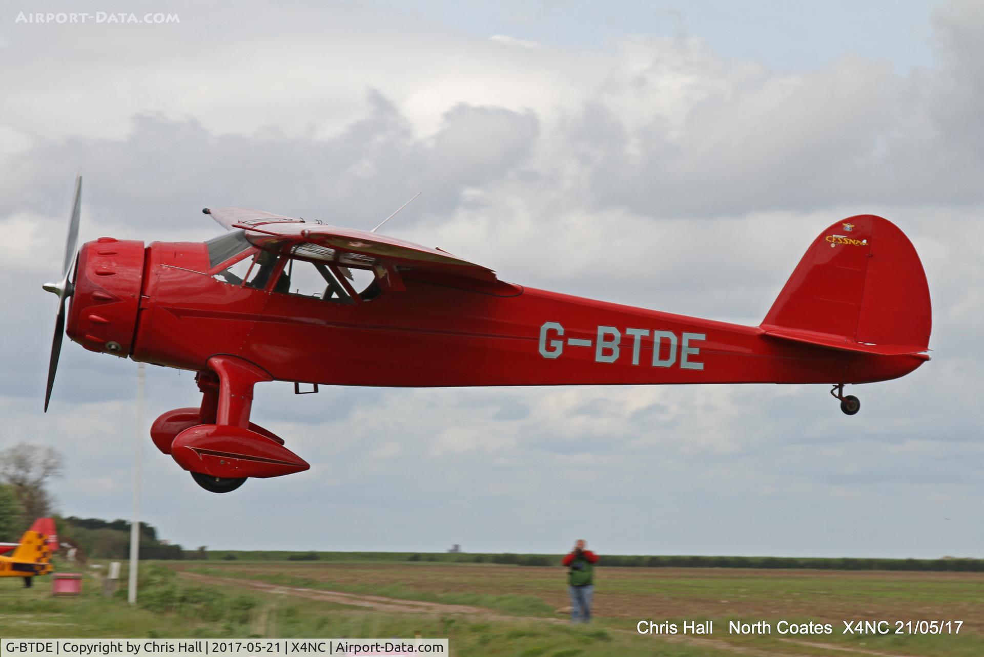G-BTDE, 1940 Cessna C-165 Airmaster C/N 551, North Coates Summer fly in