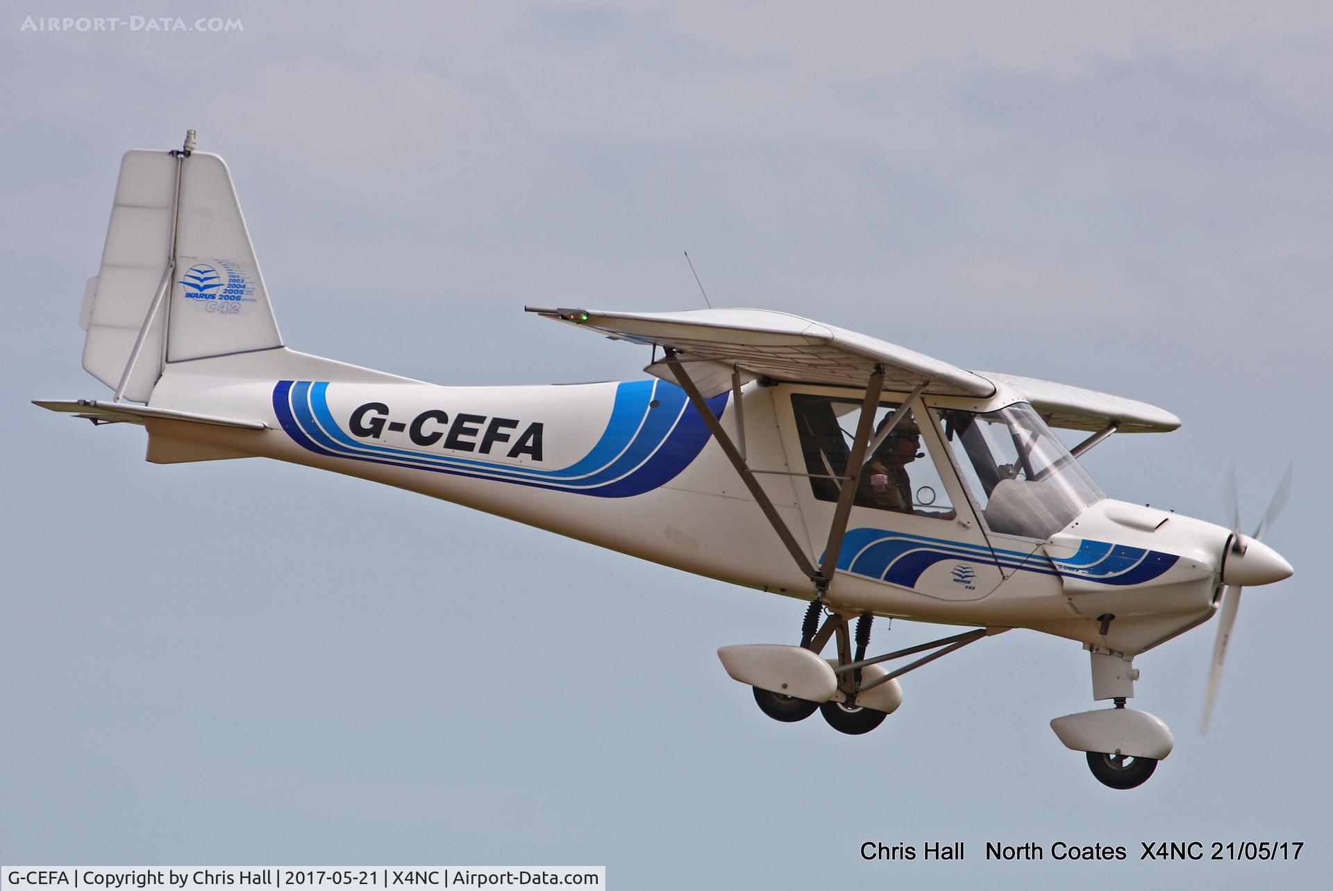 G-CEFA, 2007 Comco Ikarus C42 FB UK C/N PFA 322-14570, North Coates Summer fly in