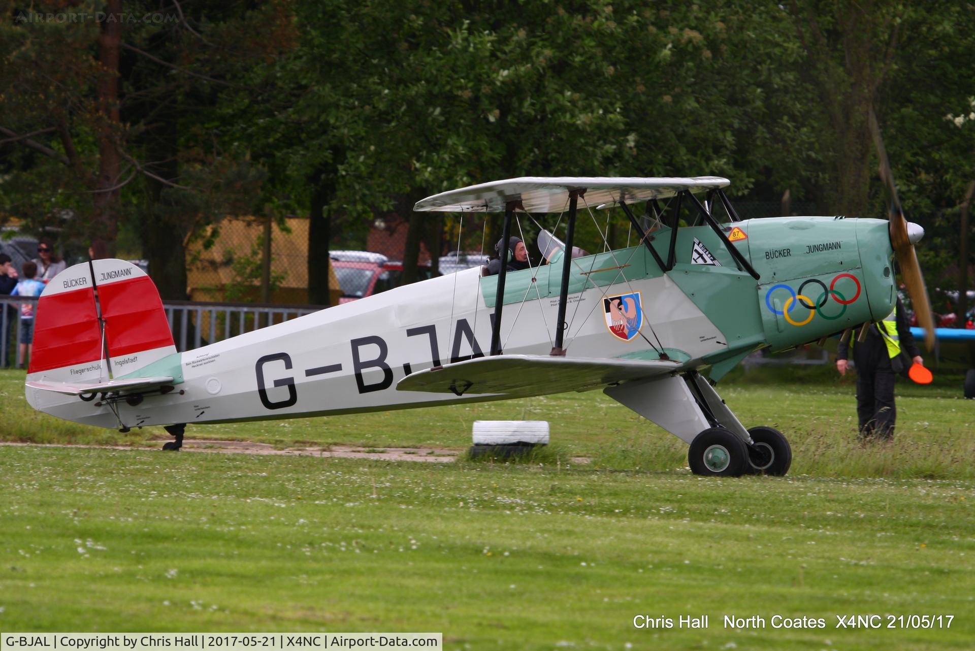 G-BJAL, 1957 Bucker 1-131E Jungmann C/N 1028, North Coates Summer fly in