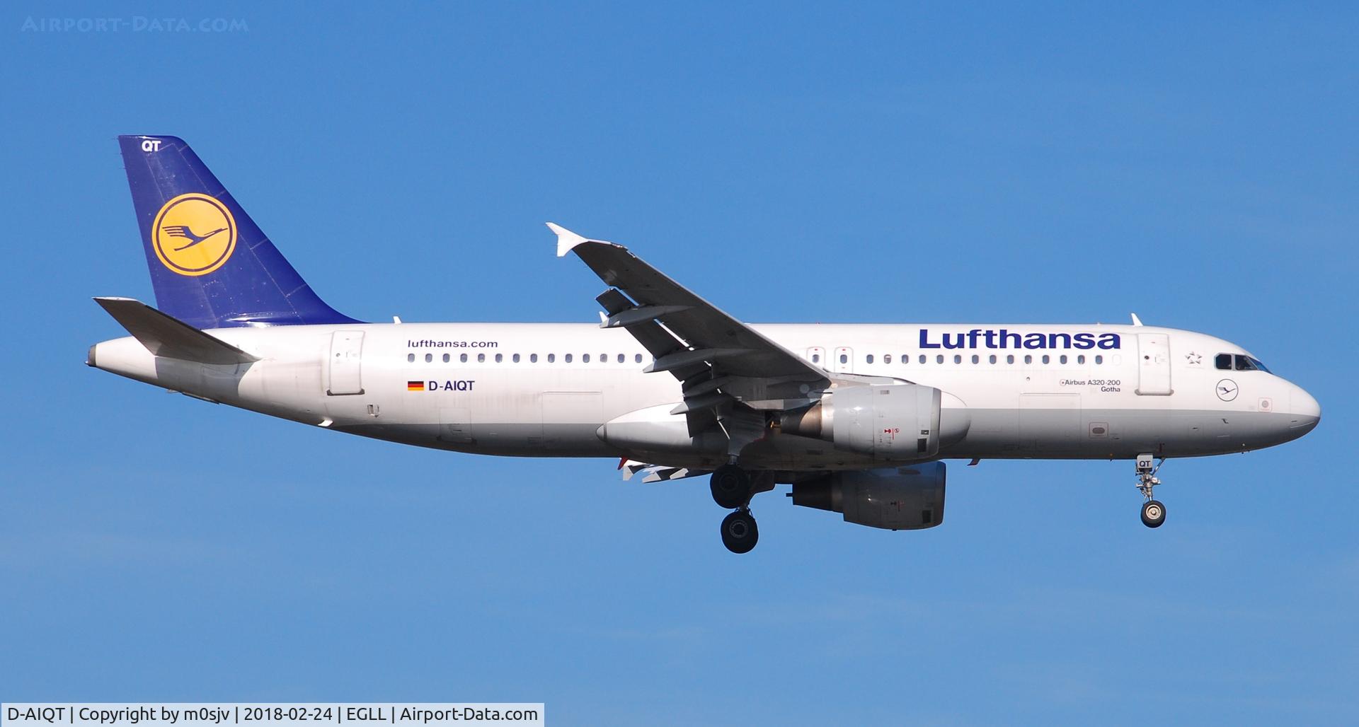 D-AIQT, 2000 Airbus A320-211 C/N 1337, Taken from the threshold of 29L