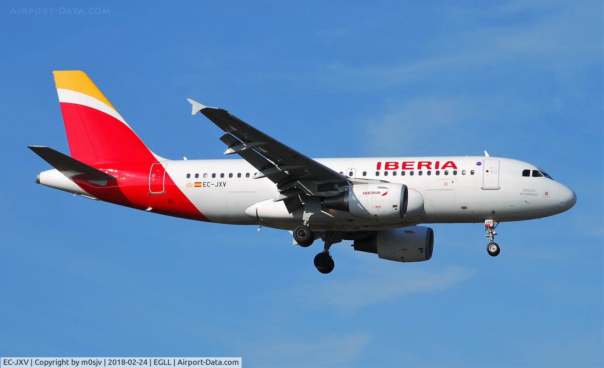 EC-JXV, 2006 Airbus A319-111 C/N 2897, Taken from the threshold of 29L