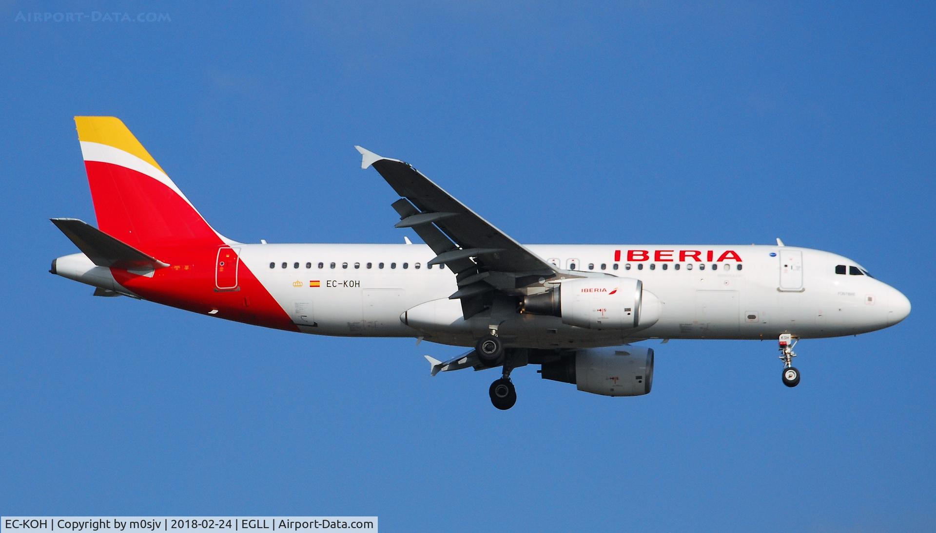 EC-KOH, 2004 Airbus A320-214 C/N 2248, Taken from the threshold of 29L