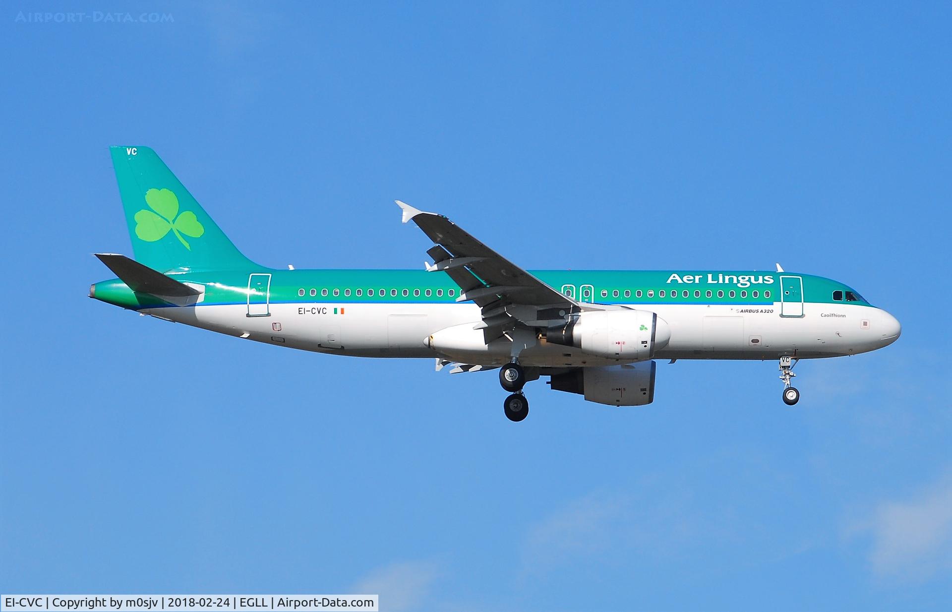 EI-CVC, 2001 Airbus A320-214 C/N 1443, Taken from the threshold of 29L