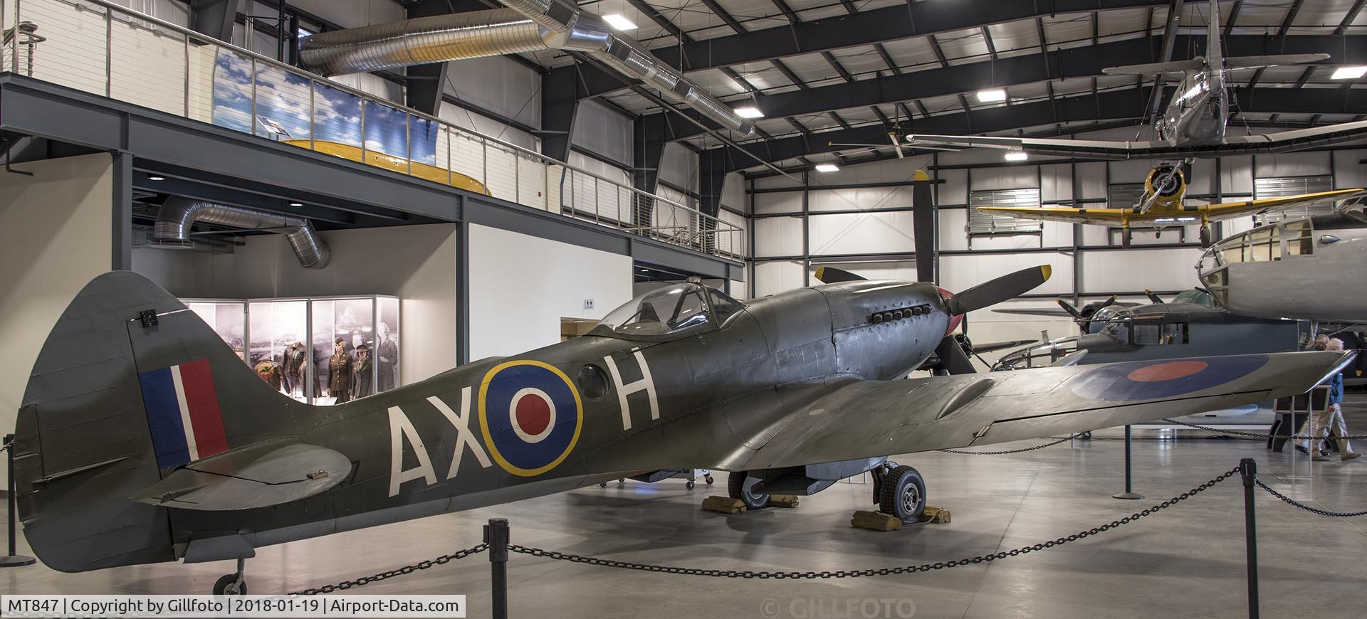 MT847, Supermarine 379 Spitfire FR.XIVe C/N 6S/643779, Photographed in the Pima Air and Space Museum, Tucson, Arizona, USA.