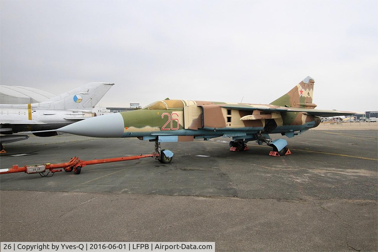 26, 1982 Mikoyan-Gurevich MiG-23ML C/N 0390324028, Mikoyan Gourevitch Mig 23 ML Flogger G, Air & Space Museum Paris-Le Bourget (LFPB-LBG)