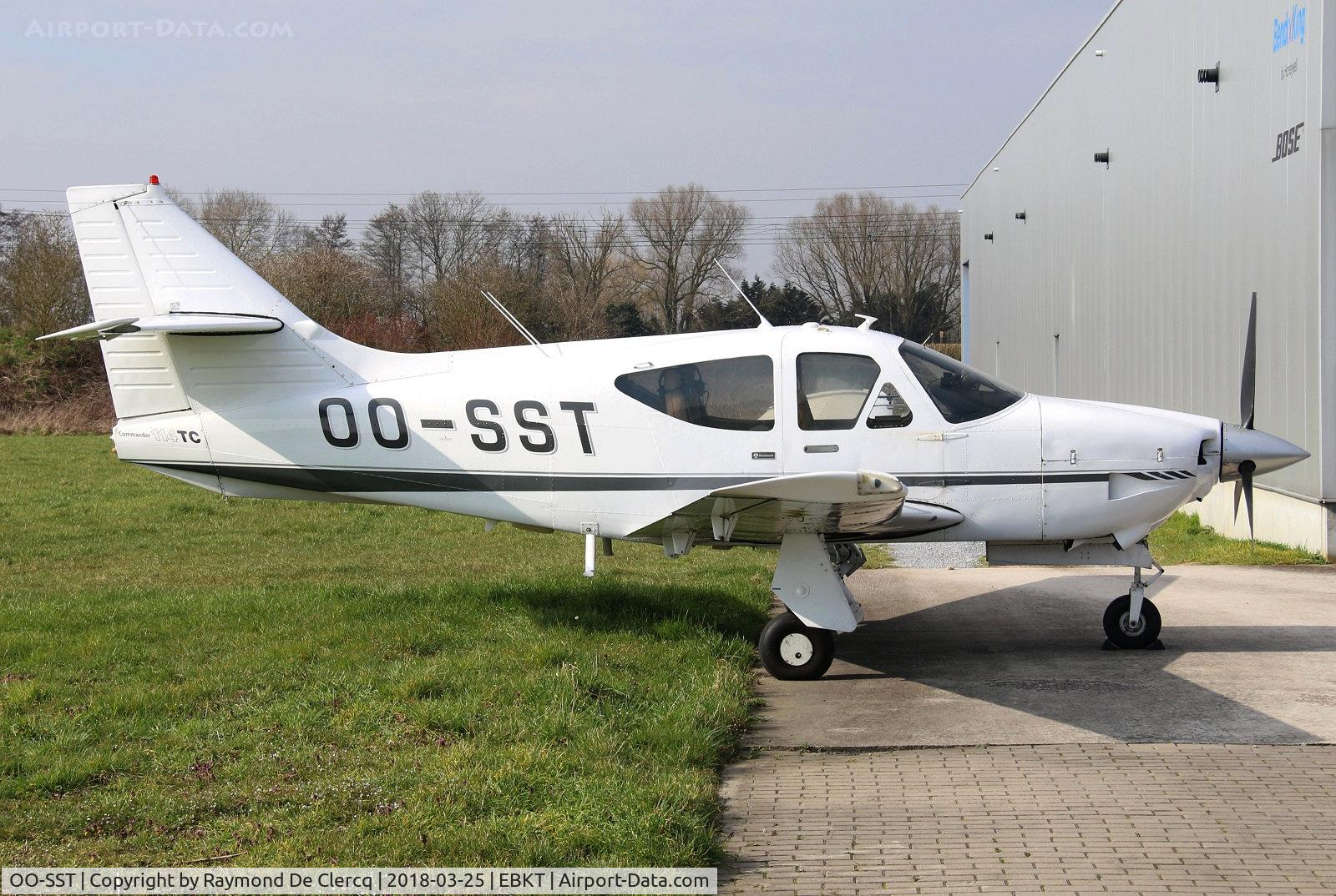 OO-SST, 1979 Rockwell Commander 114A GT C/N 14521, Parked at Wevelgem.