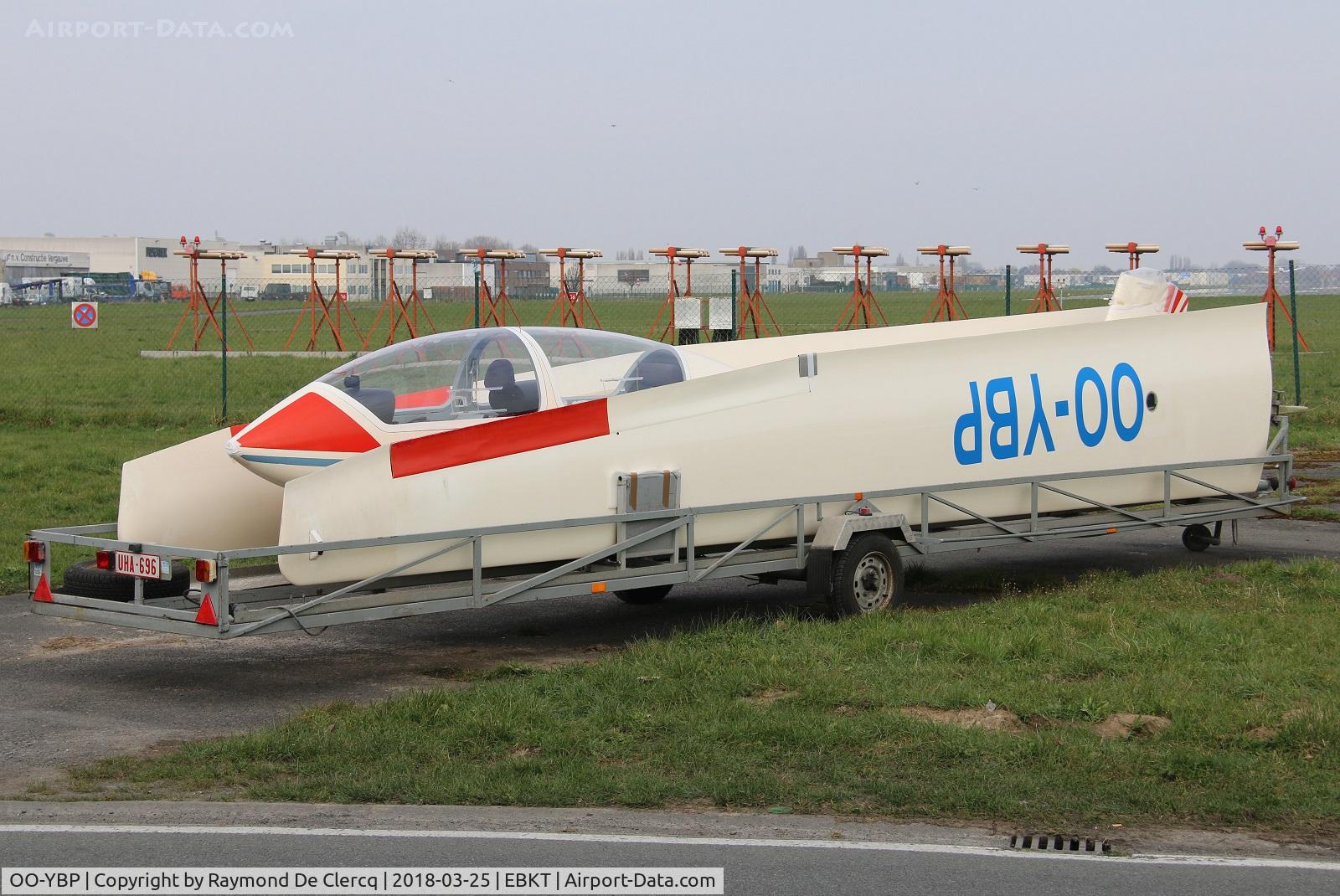 OO-YBP, Grob G-103T Twin Astir TR C/N 3144, Ready for transport.