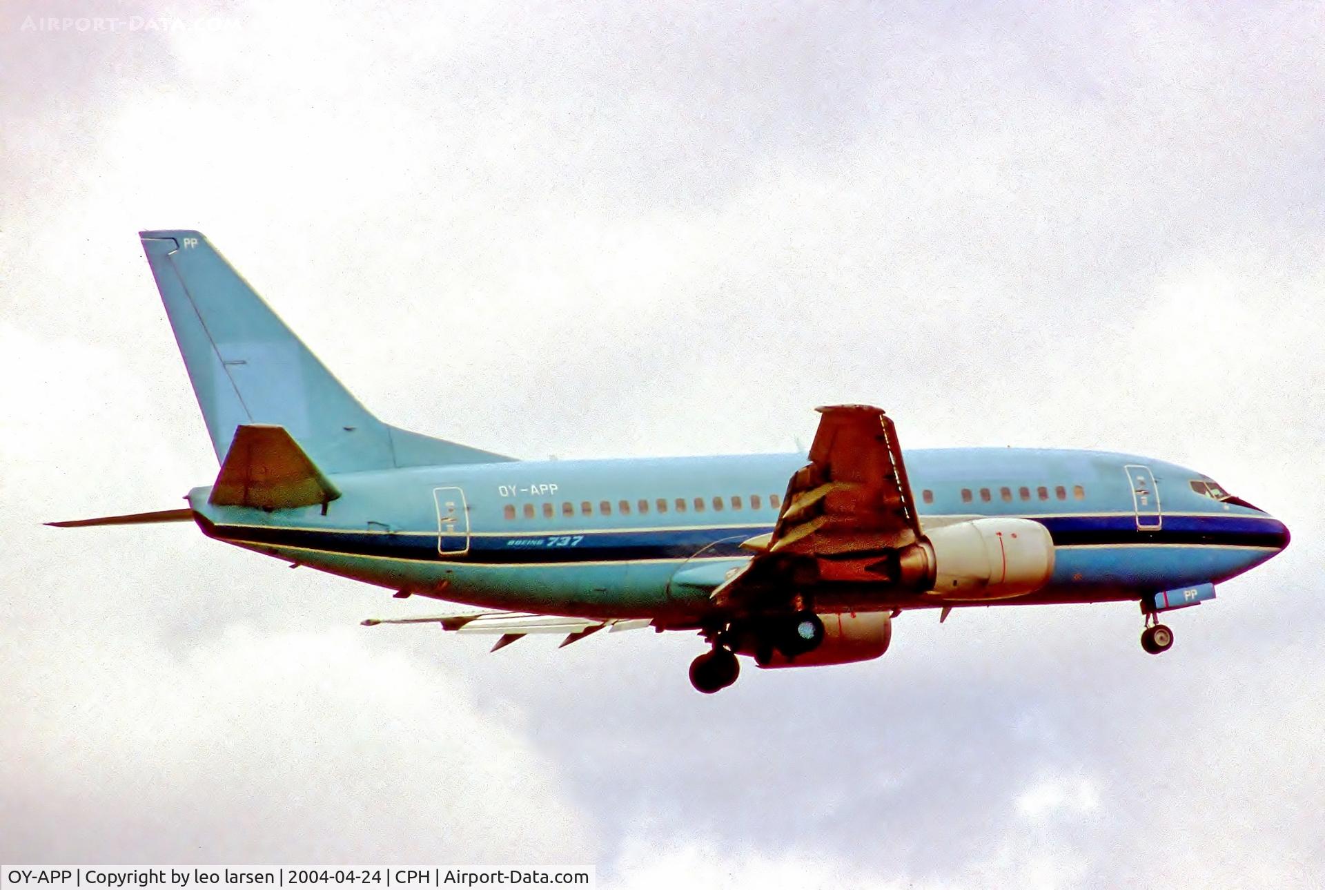 OY-APP, 1998 Boeing 737-5L9 C/N 29234, Copenhagen 24.4.2004