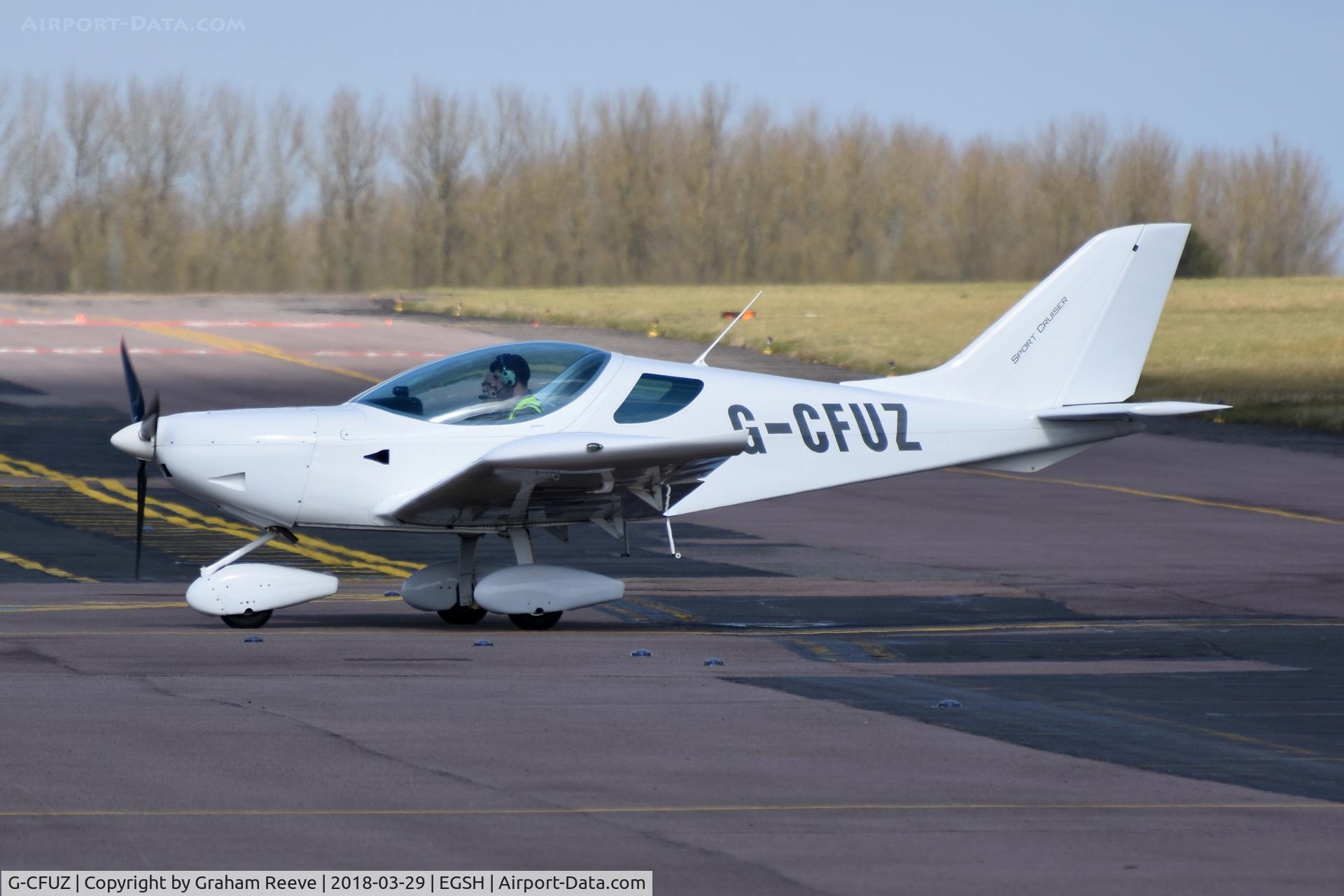 G-CFUZ, 2009 CZAW SportCruiser C/N PFA 338-14664, Just landed at Norwich.
