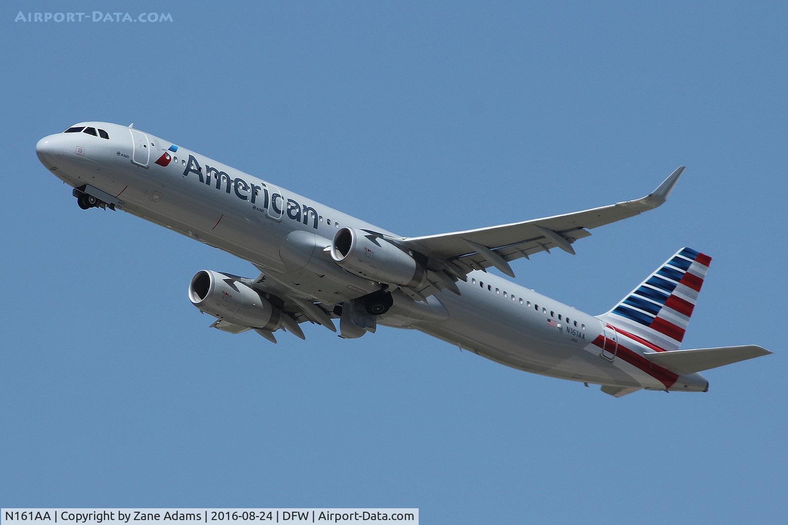 N161AA, 2016 Airbus A321-231 C/N 7085, Arriving at DFW Airport