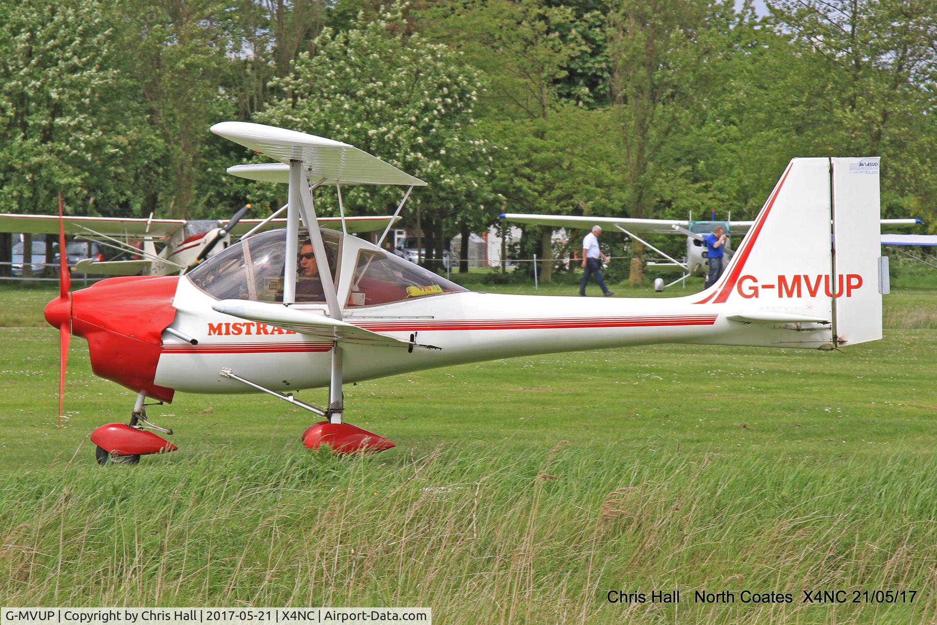 G-MVUP, 1988 Aviasud Mistral C/N BMAA/HB/003, North Coates Summer fly in