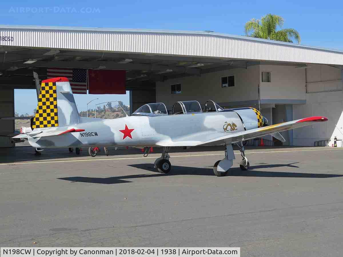 N198CW, 1968 Nanchang CJ-6 C/N 832004, Parked
