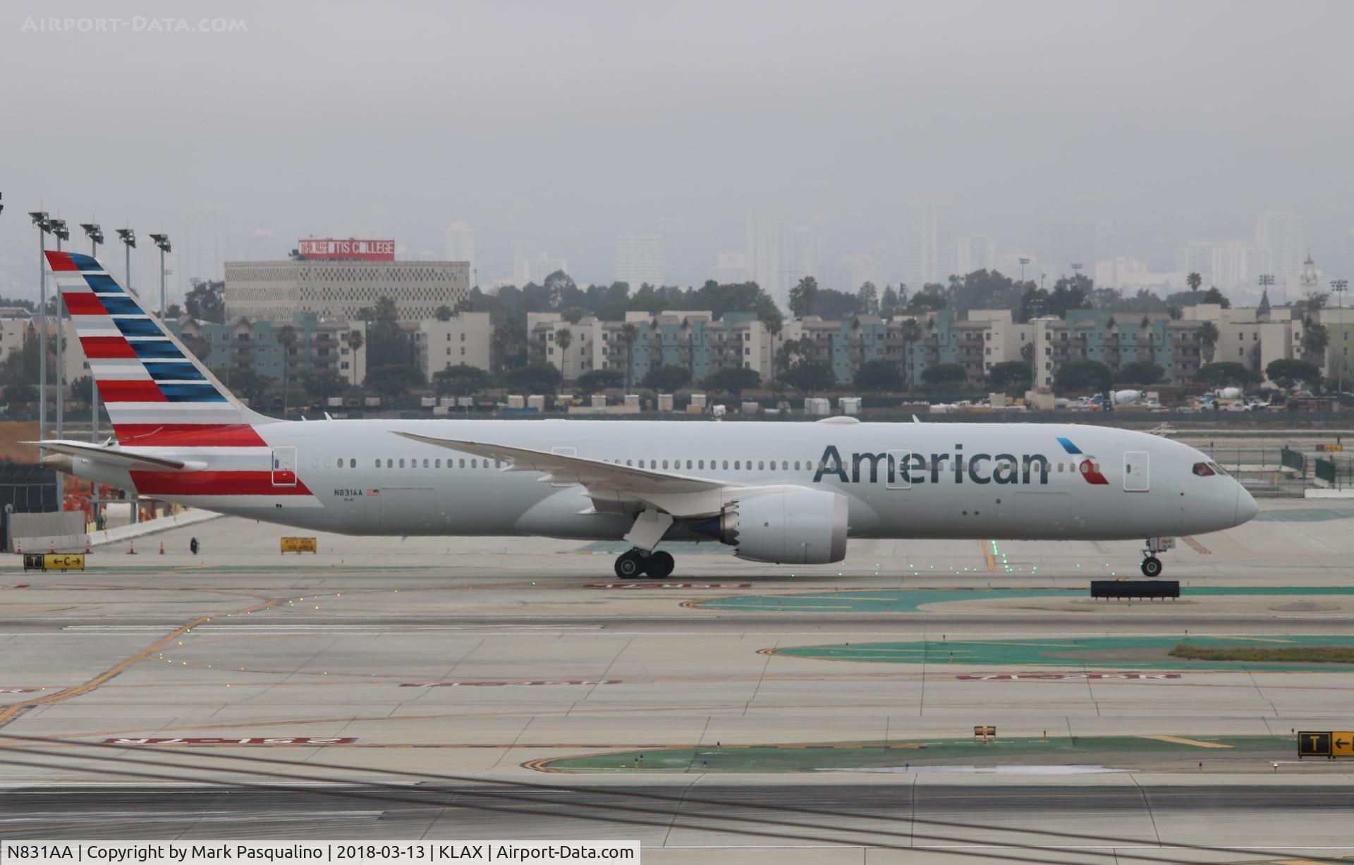 N831AA, 2017 Boeing 787-9 Dreamliner C/N 40652, Boeing 787-9