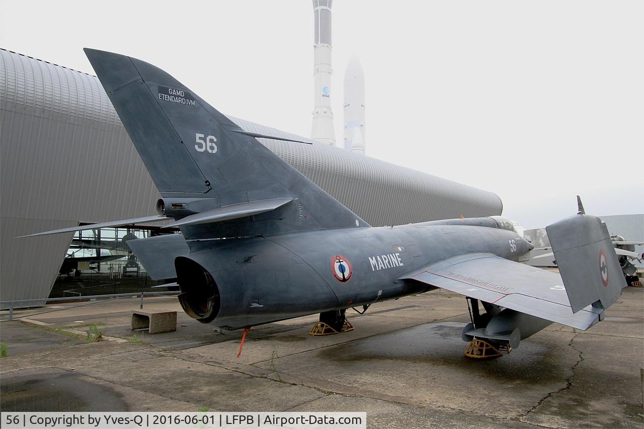 56, Dassault Etendard IV.M C/N 56, Dassault Etendard IV.M, Exibited at Air & Space Museum Paris-Le Bourget (LFPB)