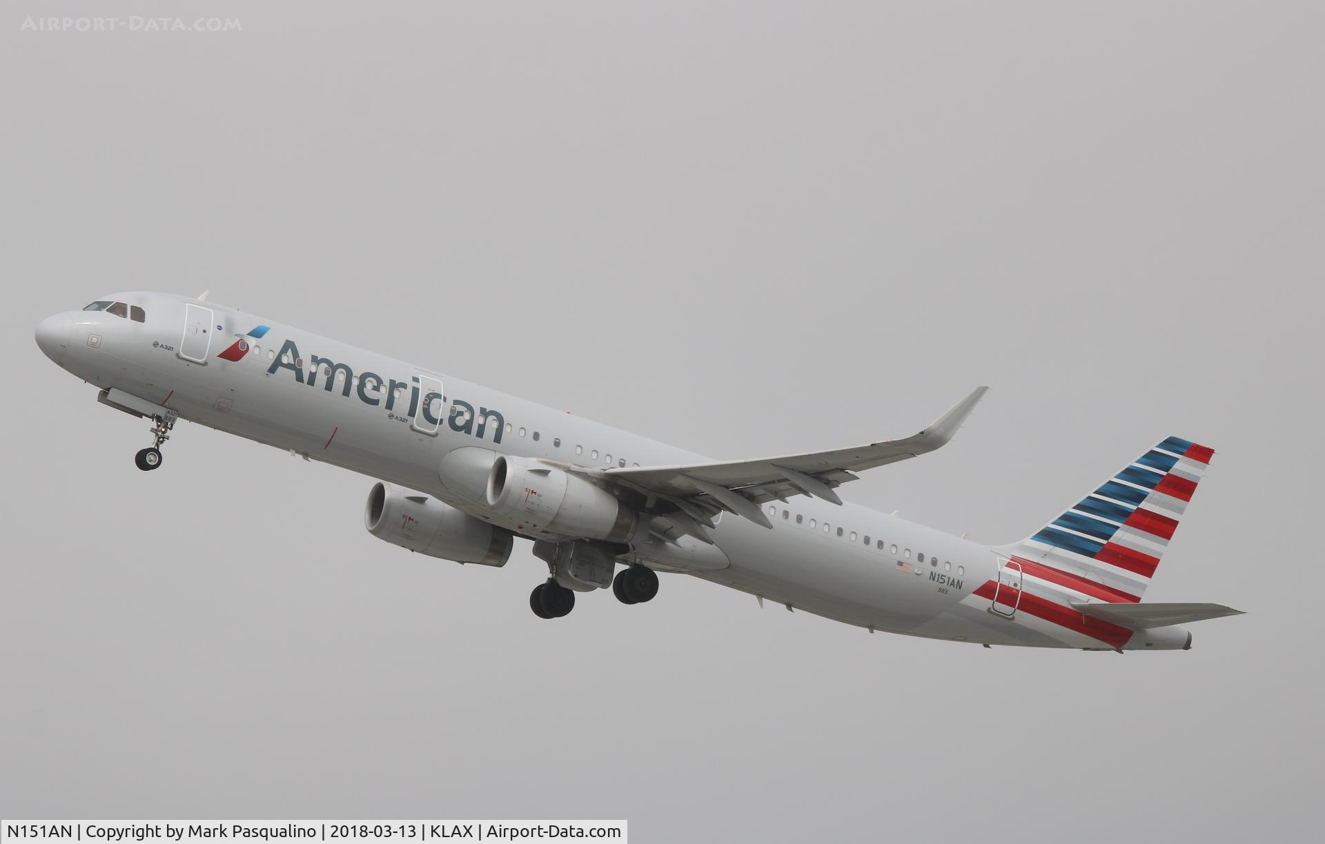 N151AN, 2015 Airbus A321-231 C/N 6840, Airbus A321-231