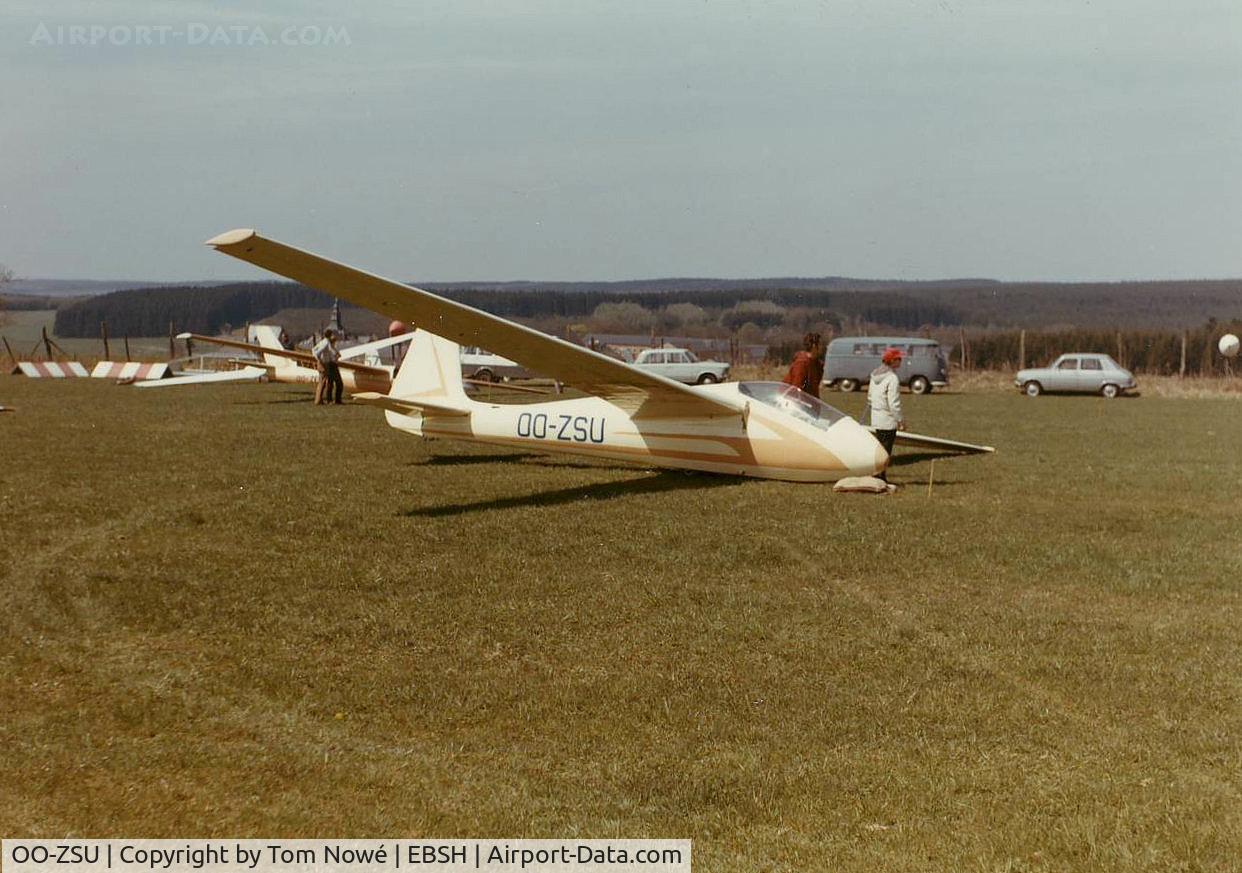OO-ZSU, 1960 PZL-Bielsko SZD-22B Mucha Standard C/N 532, At Saint-Hubert in 1971.