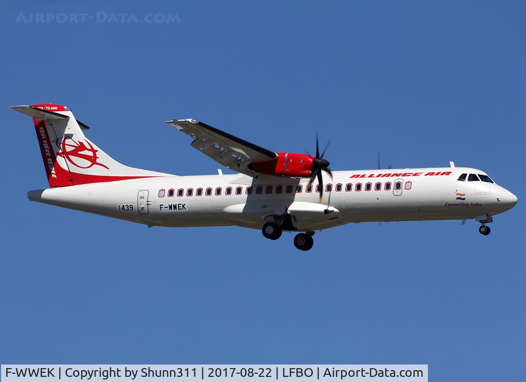 F-WWEK, 2017 ATR 72-600 C/N 1439, C/n 1439 - To be VT-RKJ