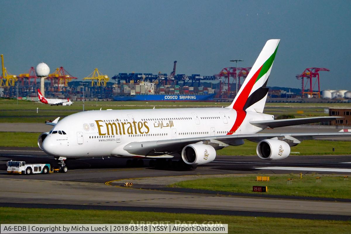 A6-EDB, 2008 Airbus A380-861 C/N 013, At Mascot