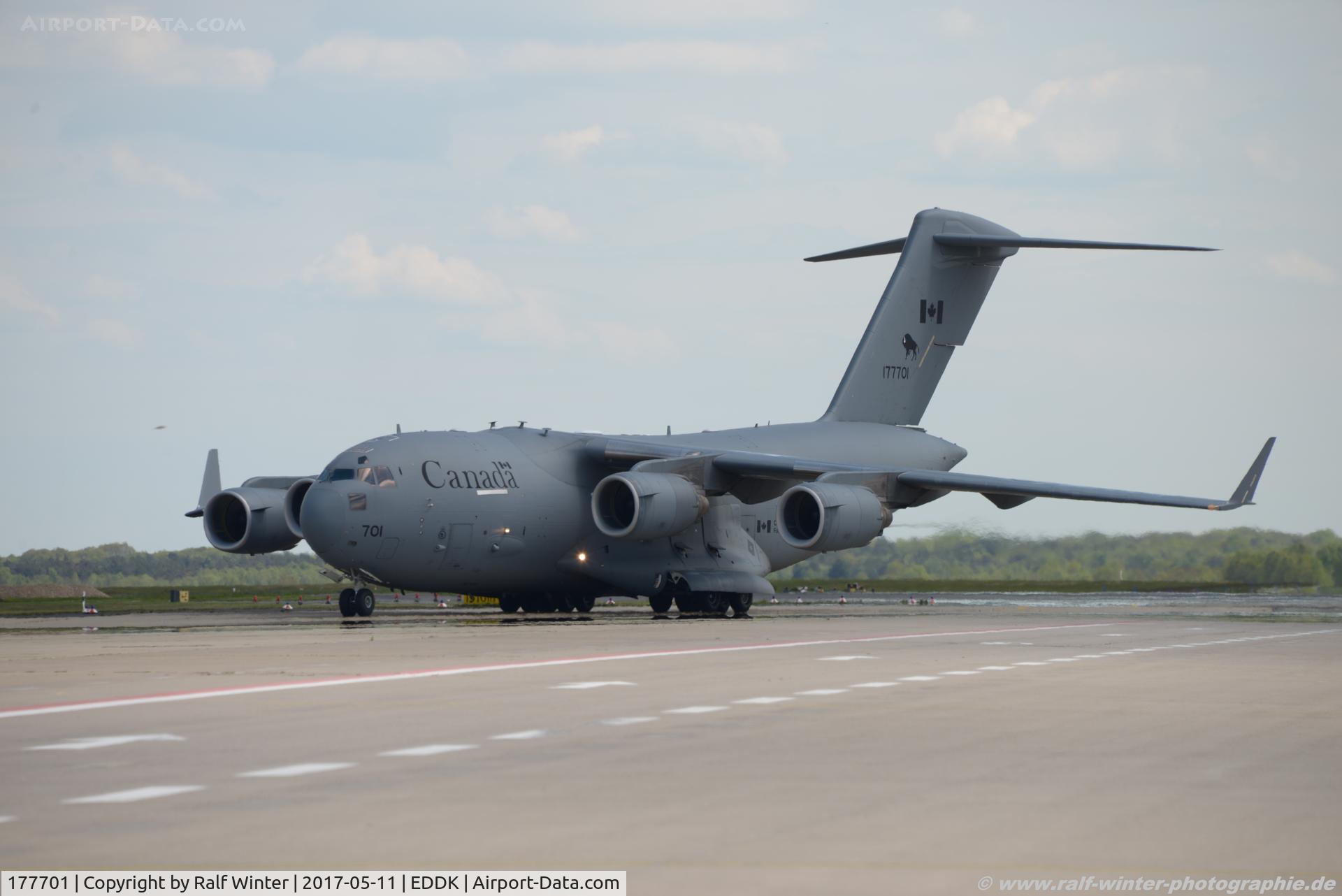 177701, 2007 Boeing CC-177-A (C-17) Globemaster III C/N 50178/F-177/CA-1, Boeing C-17A CC-177 - CFC Canadian Forces '8 Wing 429 Sqn CFB Trenton' - F177 - 177701 - 11.05.2017 - CGN