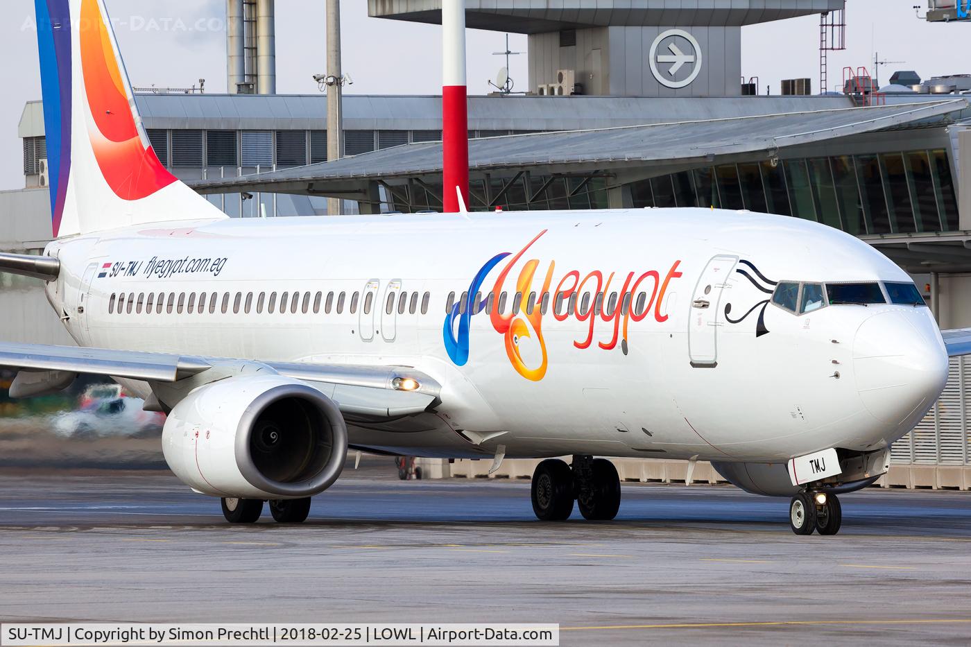 SU-TMJ, 2009 Boeing 737-82R C/N 38173, SU-TMJ @ Linz Airport