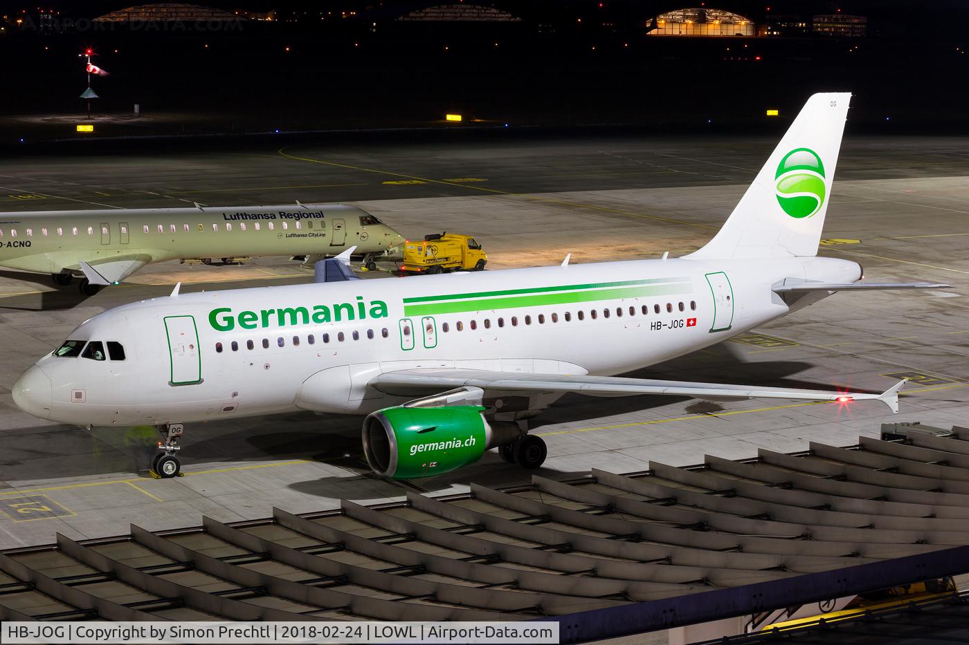 HB-JOG, 2009 Airbus A319-112 C/N 3818, HB-JOG @ Linz Airport