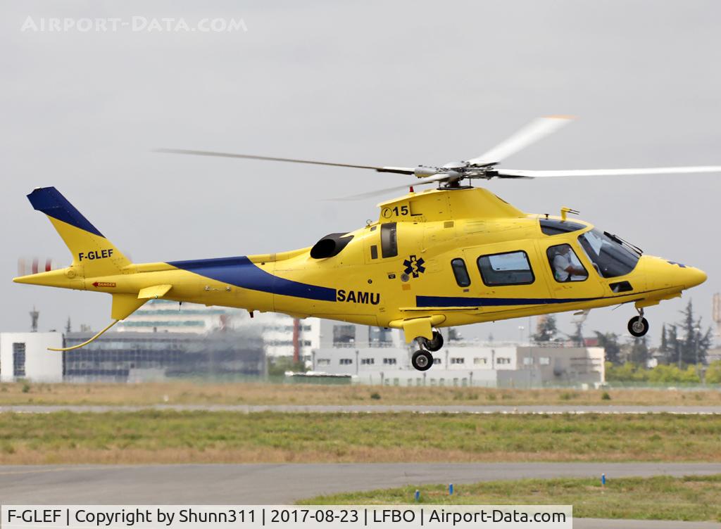 F-GLEF, 1998 Agusta A-109E Power C/N 11027, Taxiing to the General Aviation area...