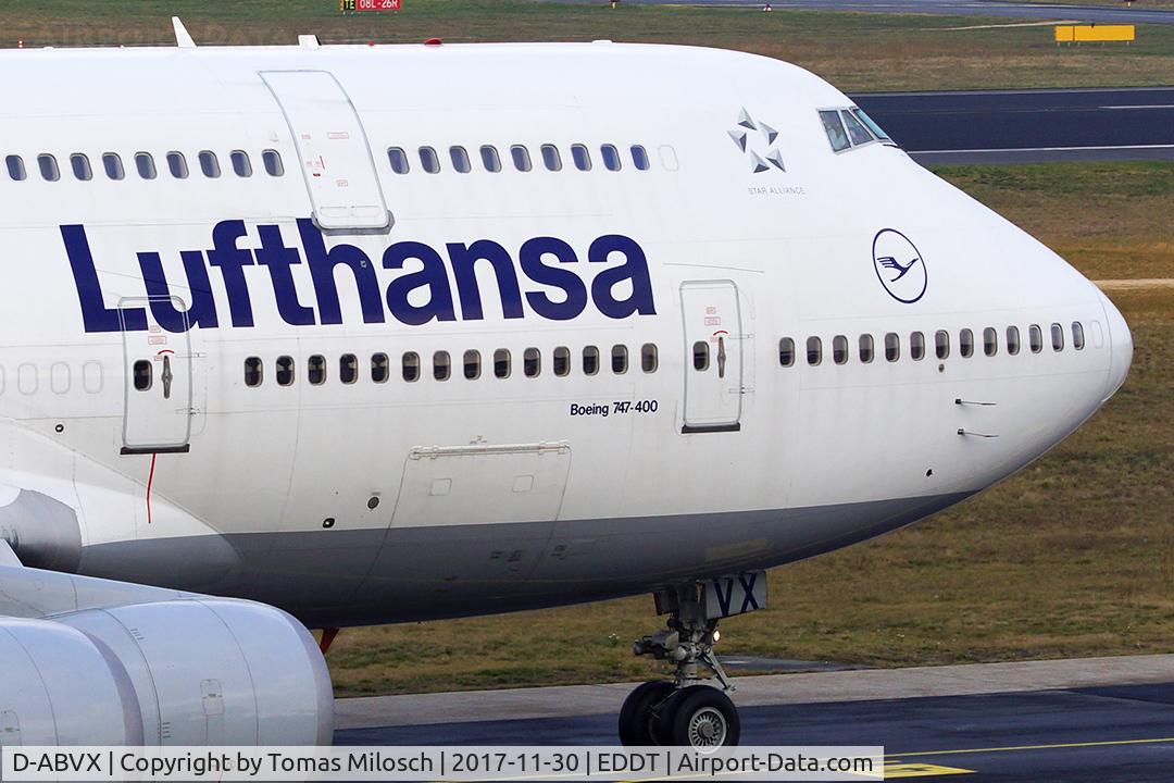 D-ABVX, 1999 Boeing 747-430 C/N 29868, For a short period in November after Air Berlin's grounding LH sent larger aircraft to TXL than usual.