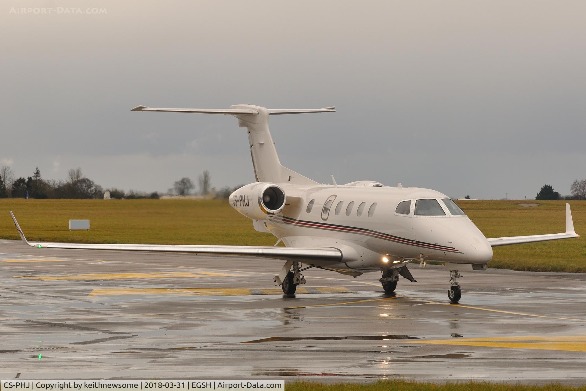 CS-PHJ, 2016 Embraer EMB-505 Phenom 300 C/N 50500336, Leaving Norwich for IoM.