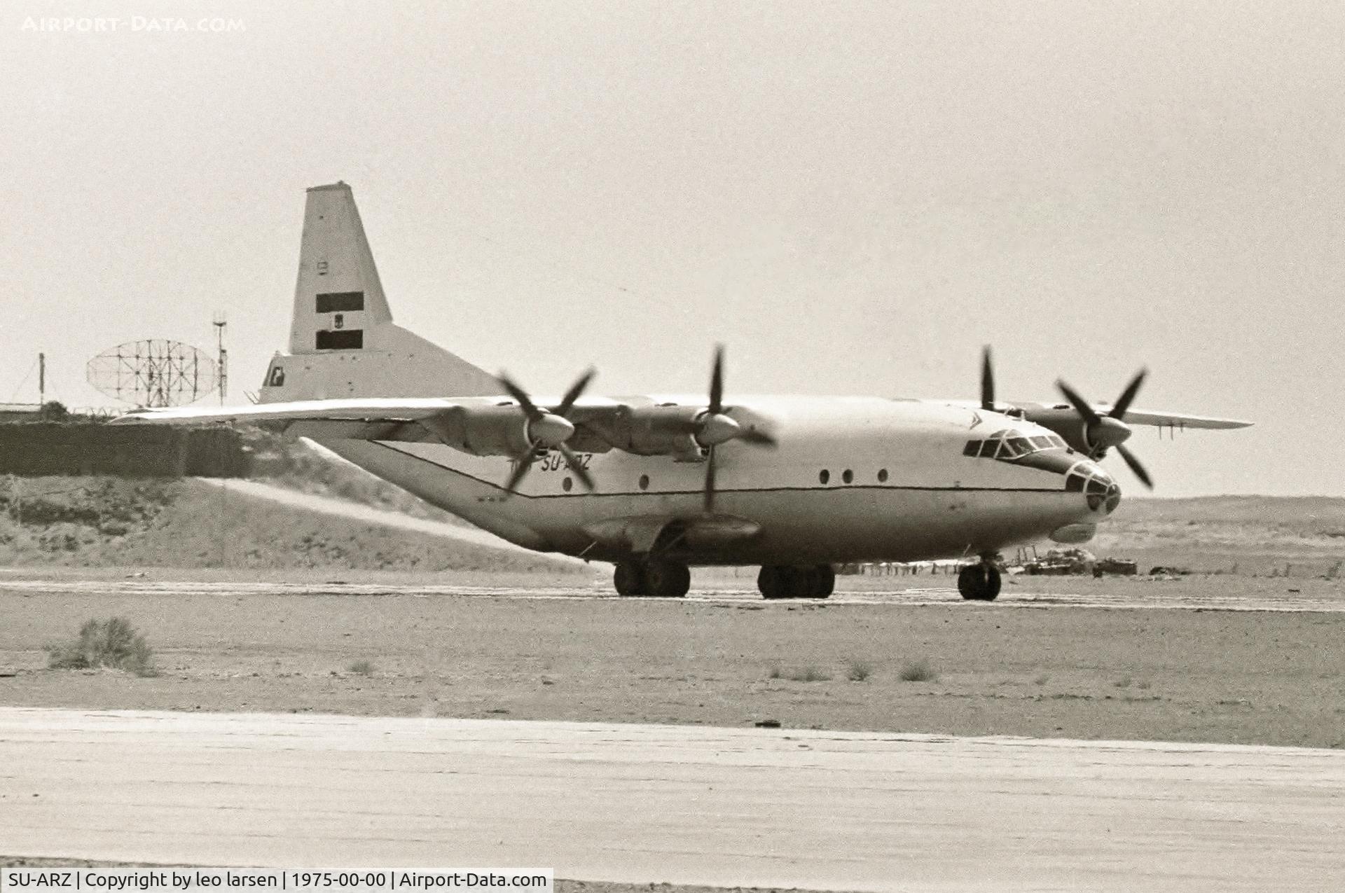 SU-ARZ, 1972 Antonov An-12BP C/N 83 02, Egypt 1975