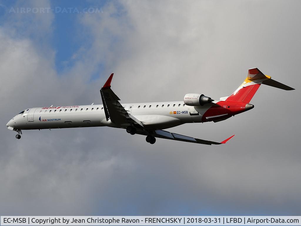 EC-MSB, 2017 Bombardier CRJ-1000EL NG (CL-600-2E25) C/N 19057, IB8550