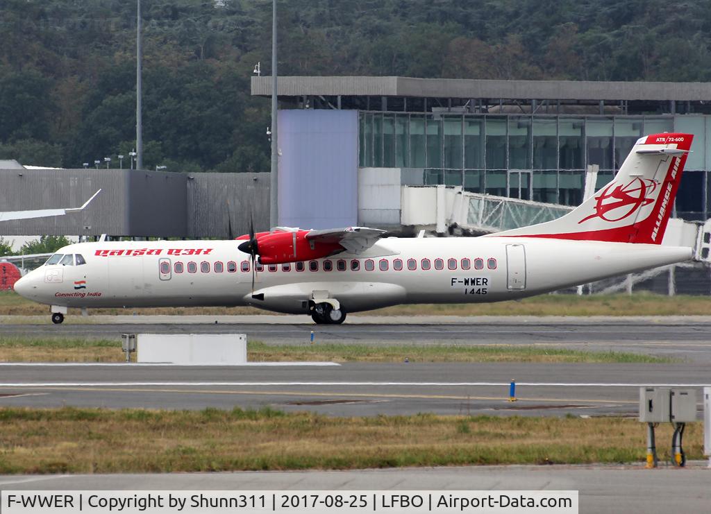 F-WWER, 2017 ATR 72-600 C/N 1445, C/n 1445 - To be VT-RKK